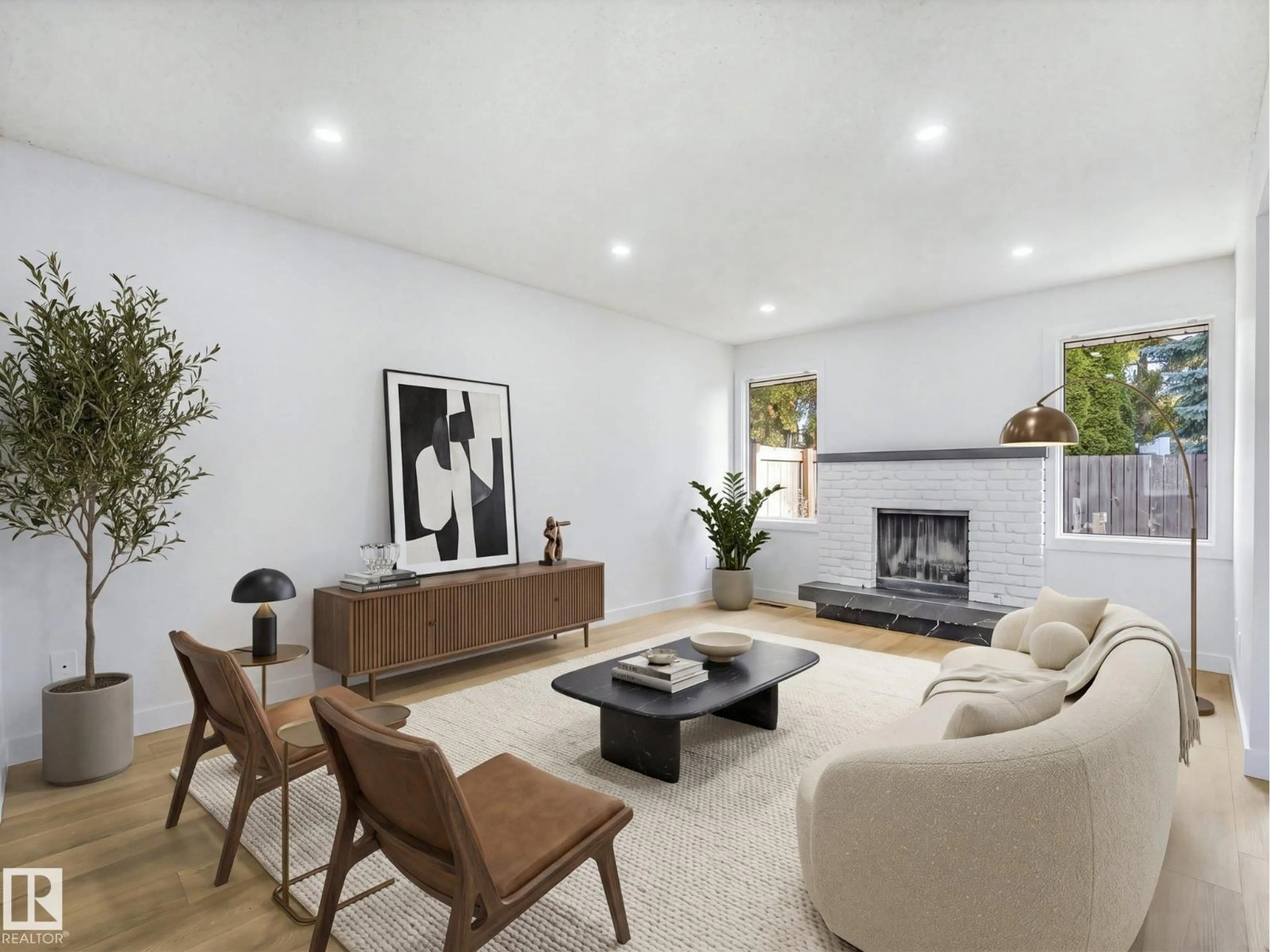 Living room with furniture, unknown for NW - 2345 139 AV, Edmonton Alberta T5Y1S1