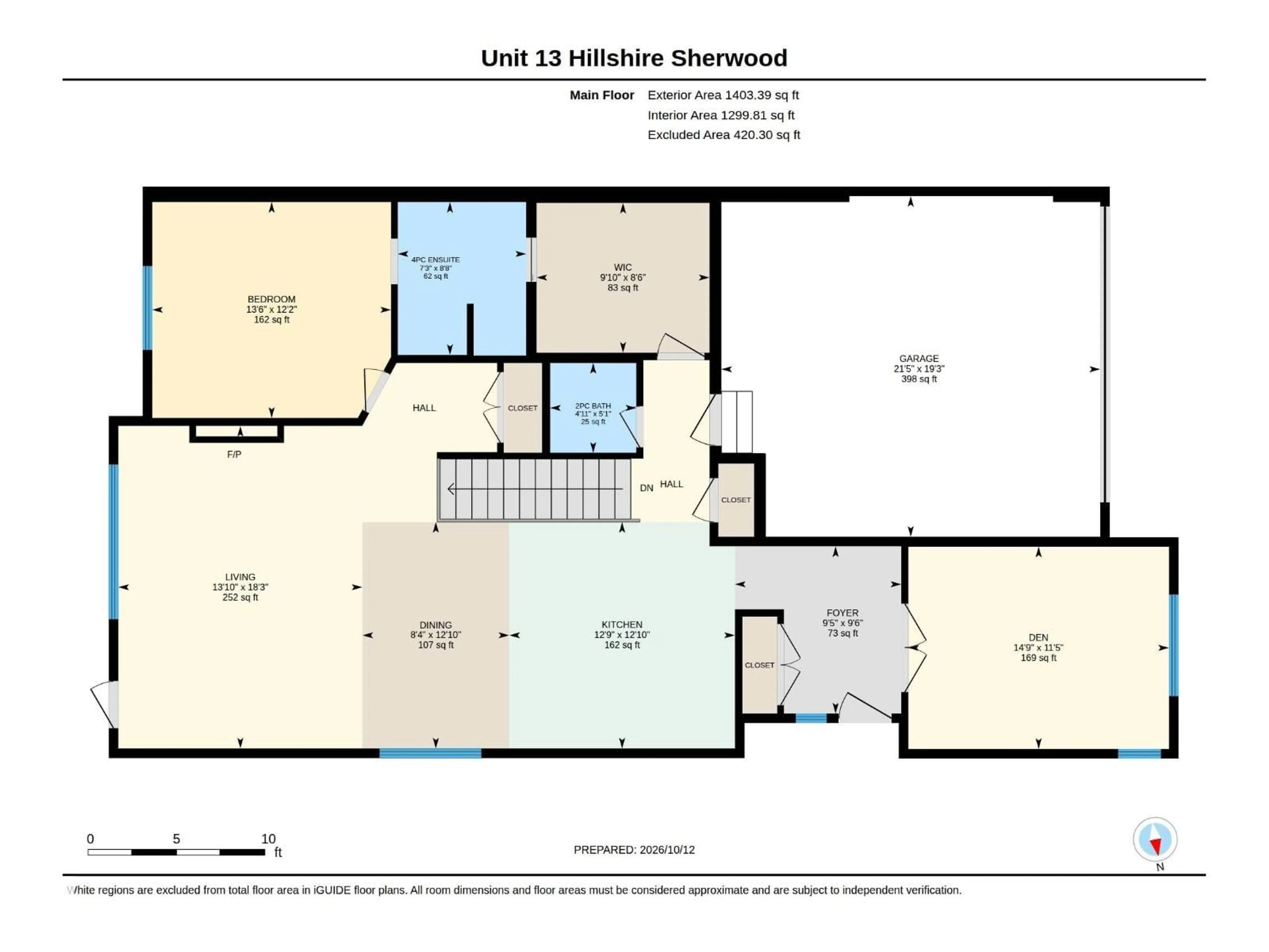 Floor plan for #13 - 120 HILLSHIRE BV, Sherwood Park Alberta T8B0C9