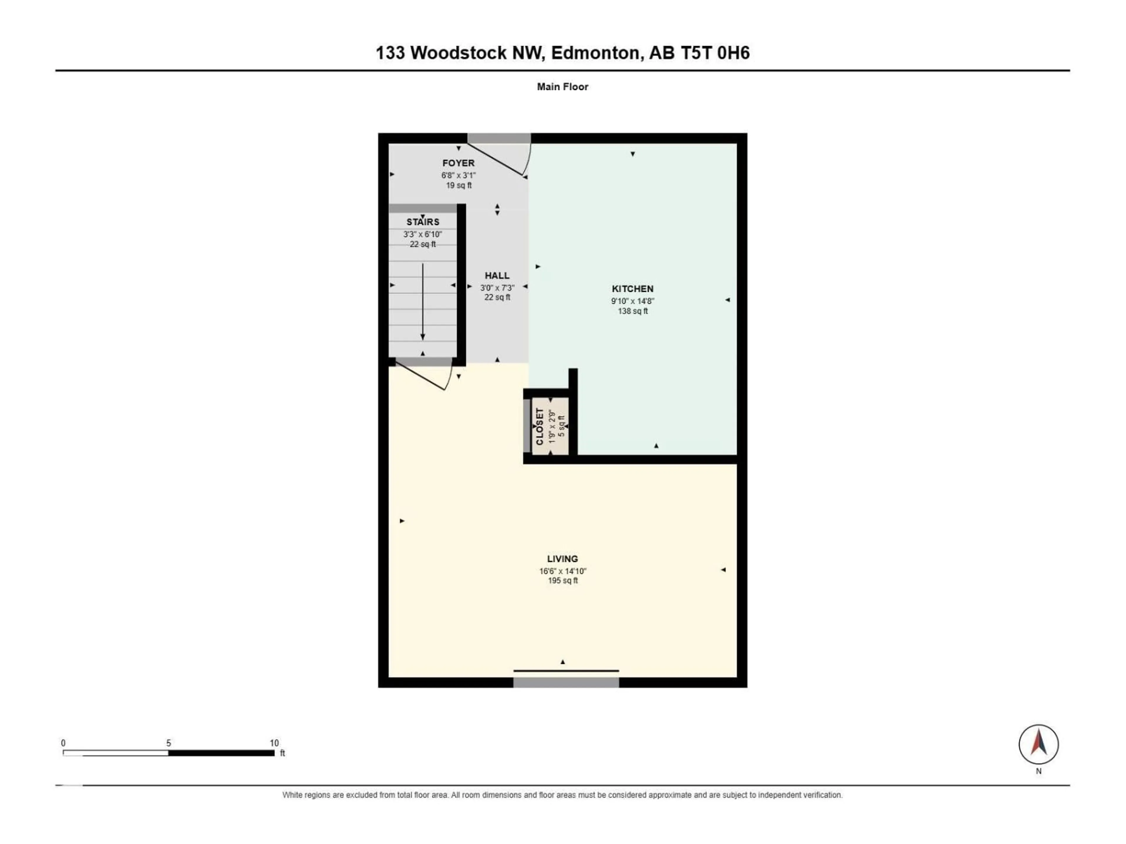 Floor plan for 133 WOODSTOCK NW, Edmonton Alberta T5T0H6
