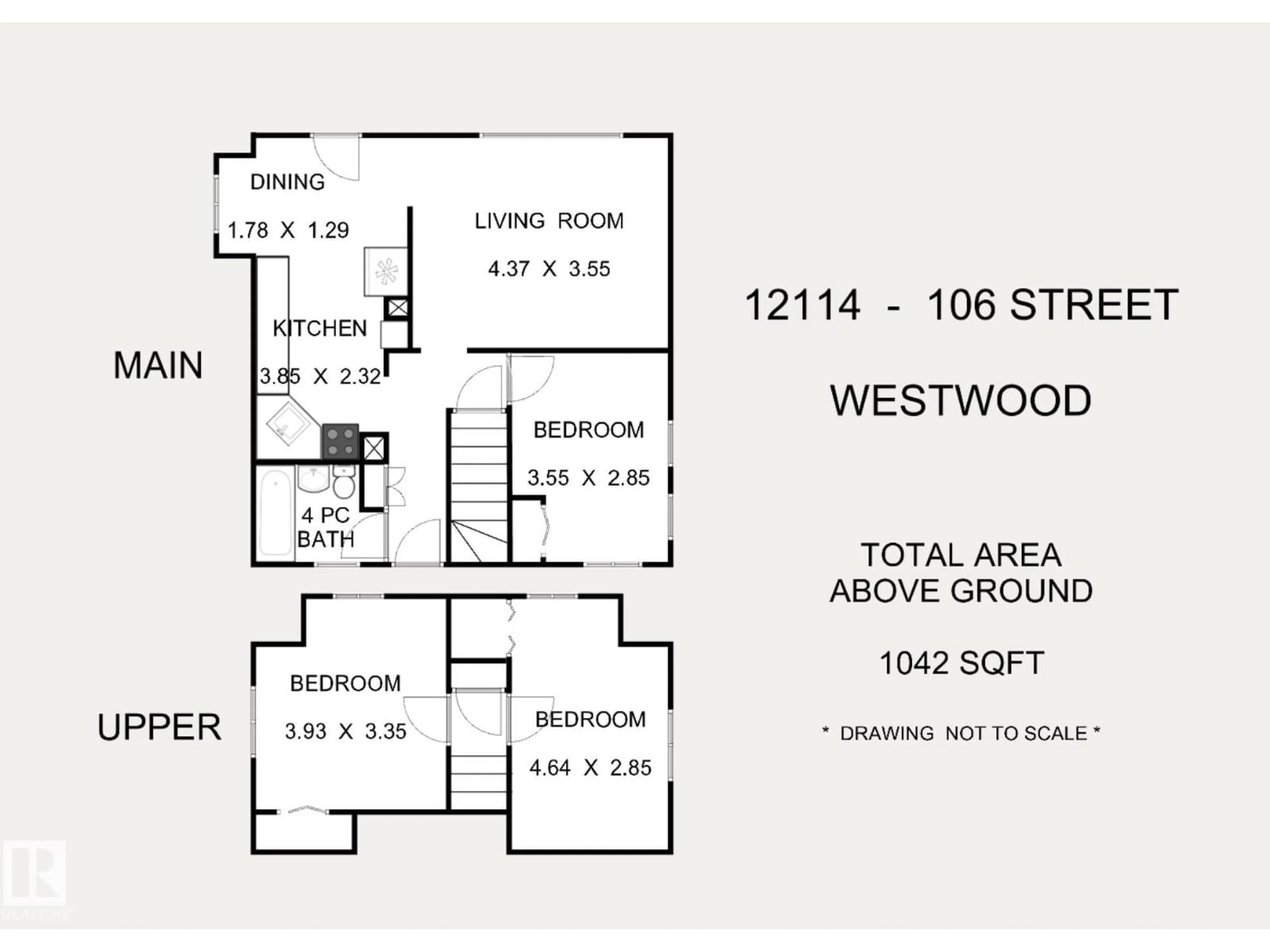 Floor plan for NW - 12114 106 ST, Edmonton Alberta T5G2R8