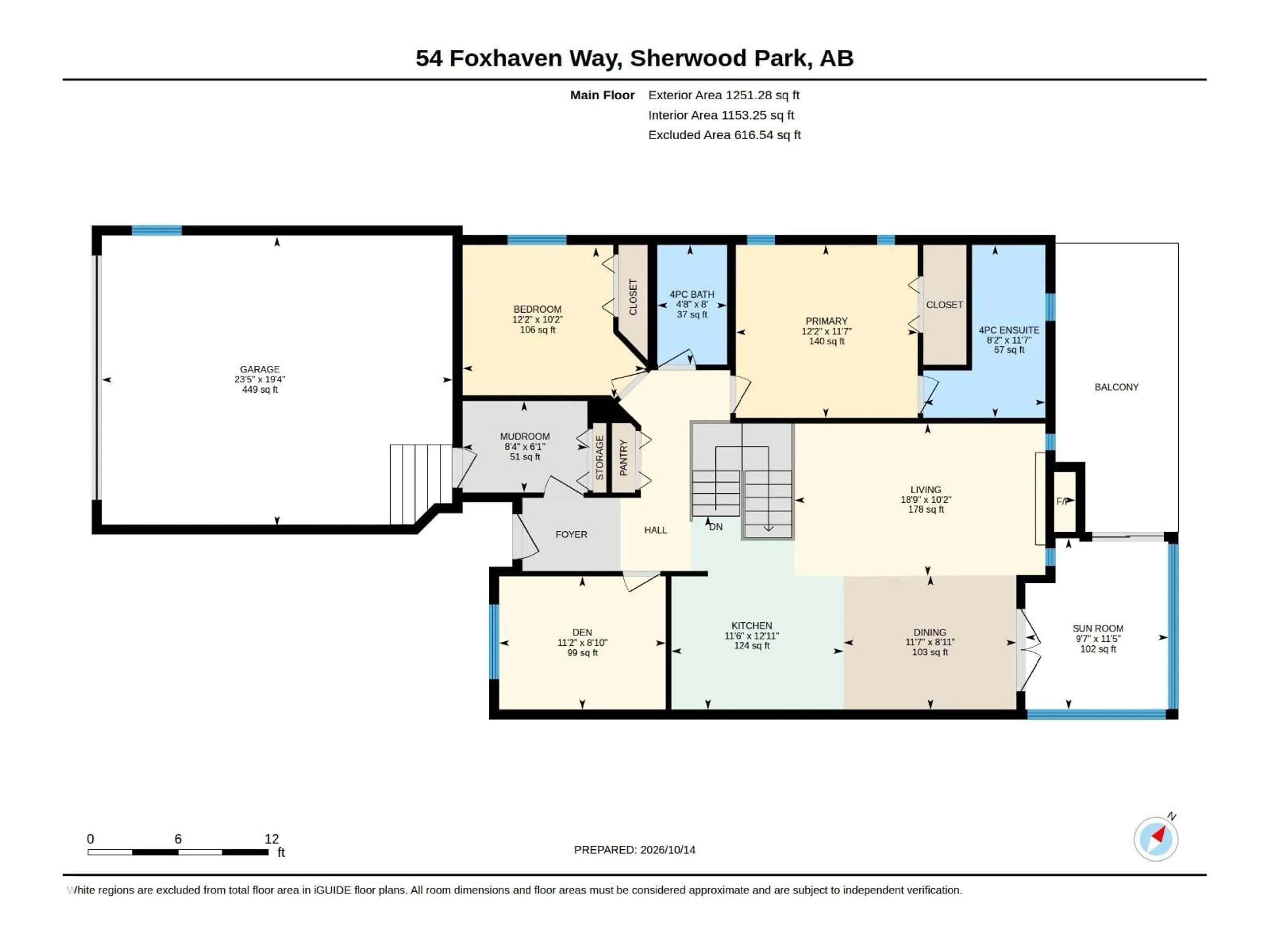 Floor plan for 54 FOXHAVEN WY, Sherwood Park Alberta T8H1N3