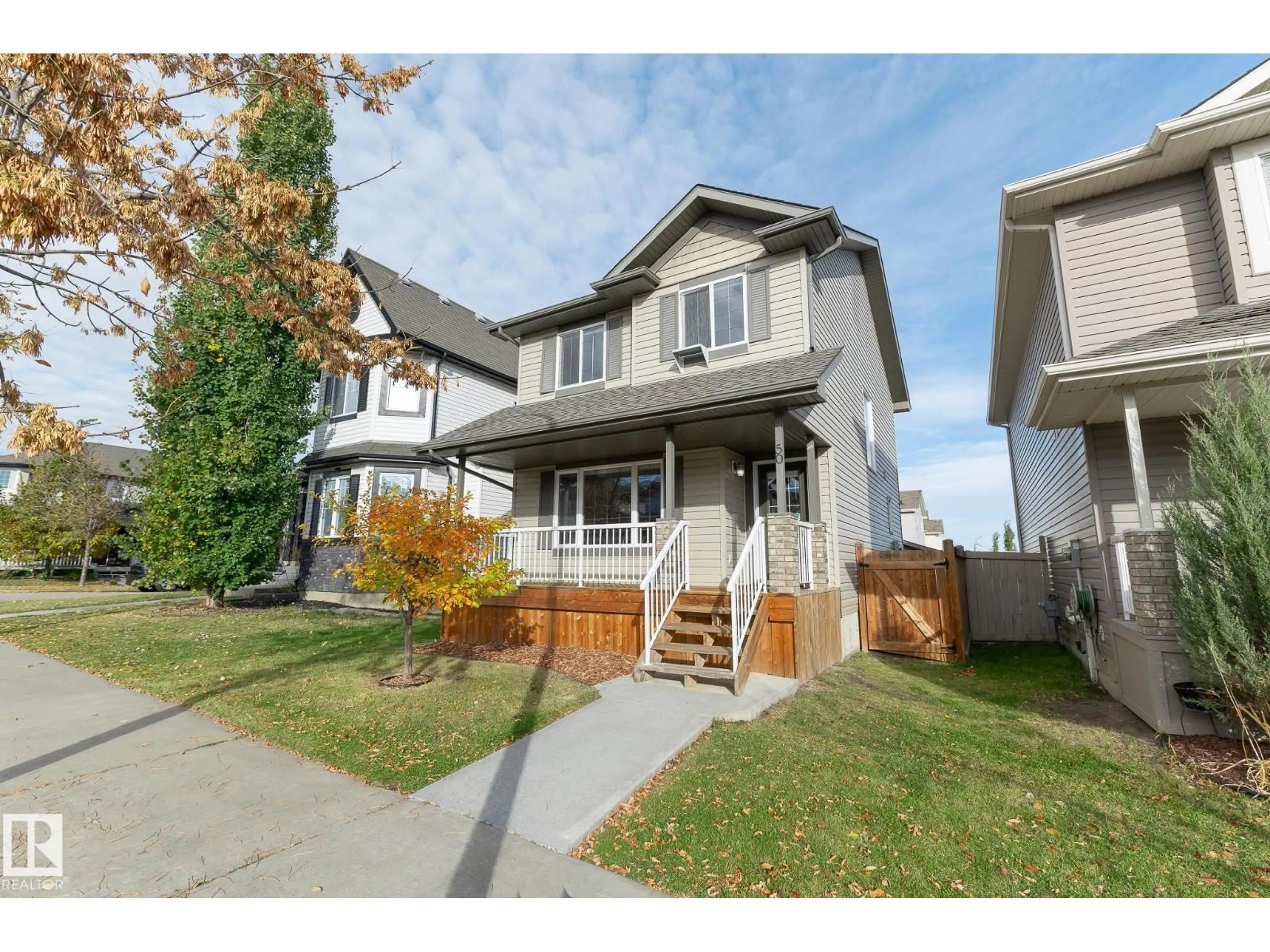 Home with vinyl exterior material, street for 50 VIVIAN WY, Spruce Grove Alberta T7X0H3