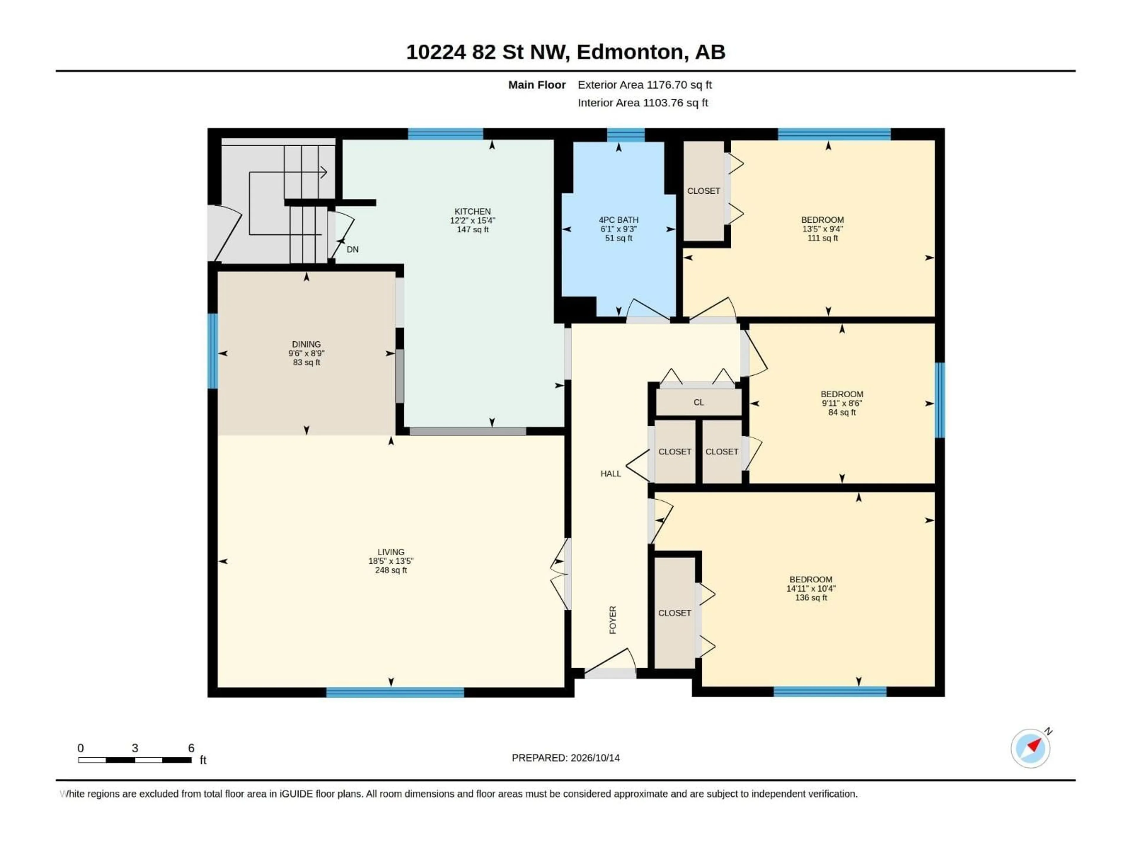 Floor plan for 10224 82 ST, Edmonton Alberta T6A3M3