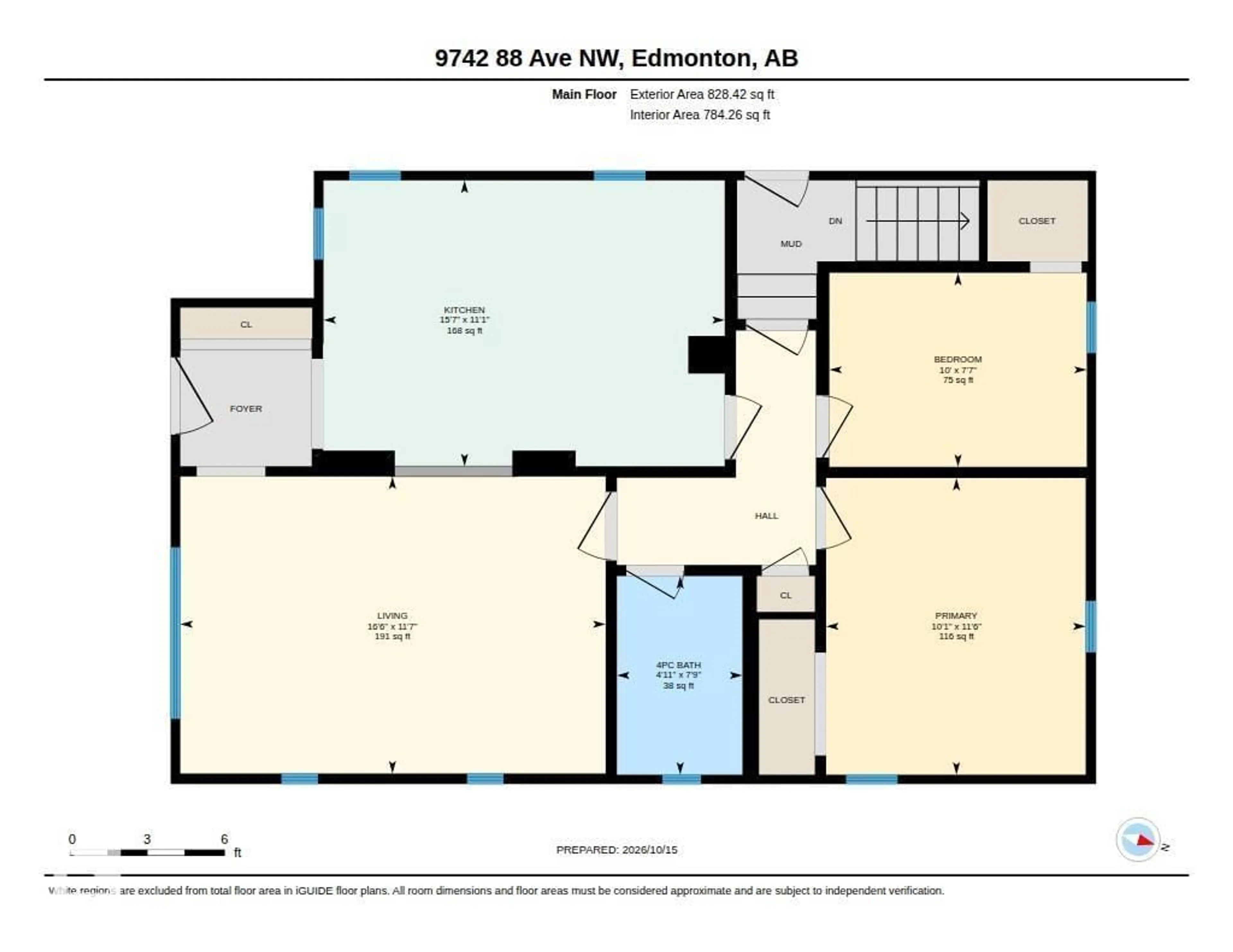 Floor plan for 9742 88 AV, Edmonton Alberta T6E2P9