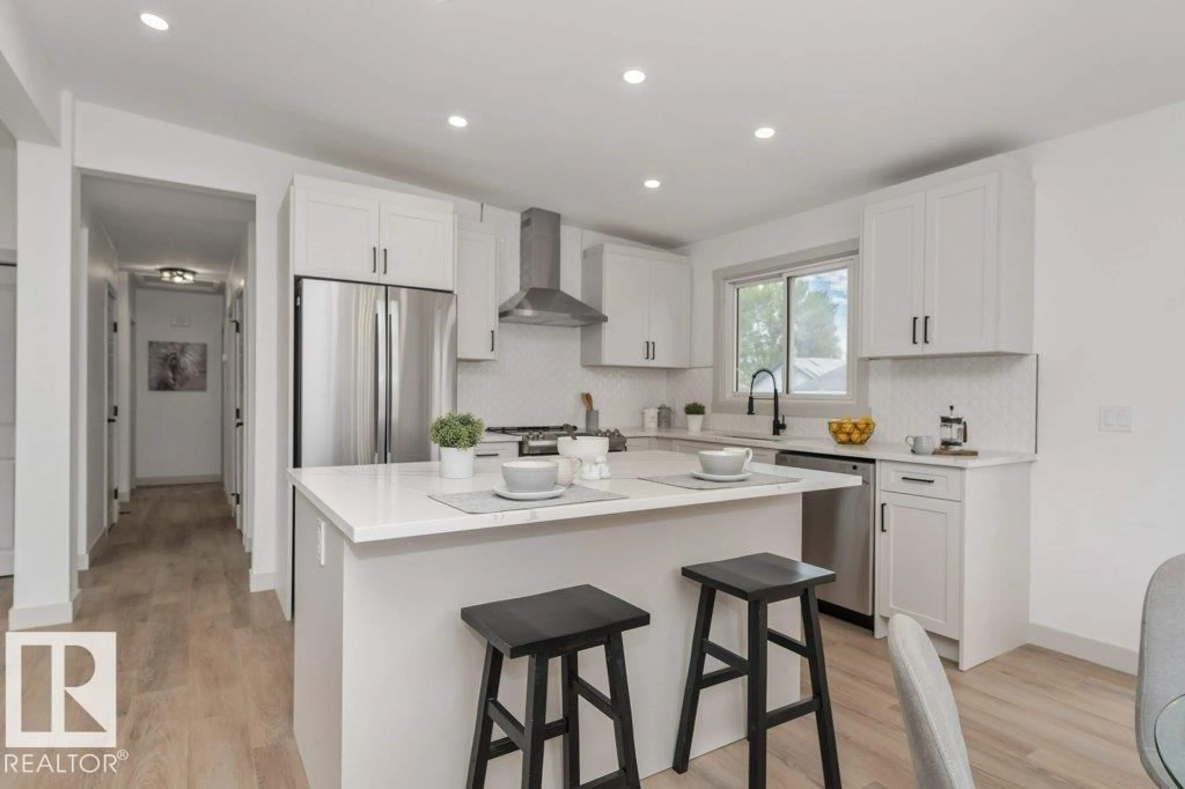 Open concept kitchen, unknown for 4703 117 ST, Edmonton Alberta T6H3R7