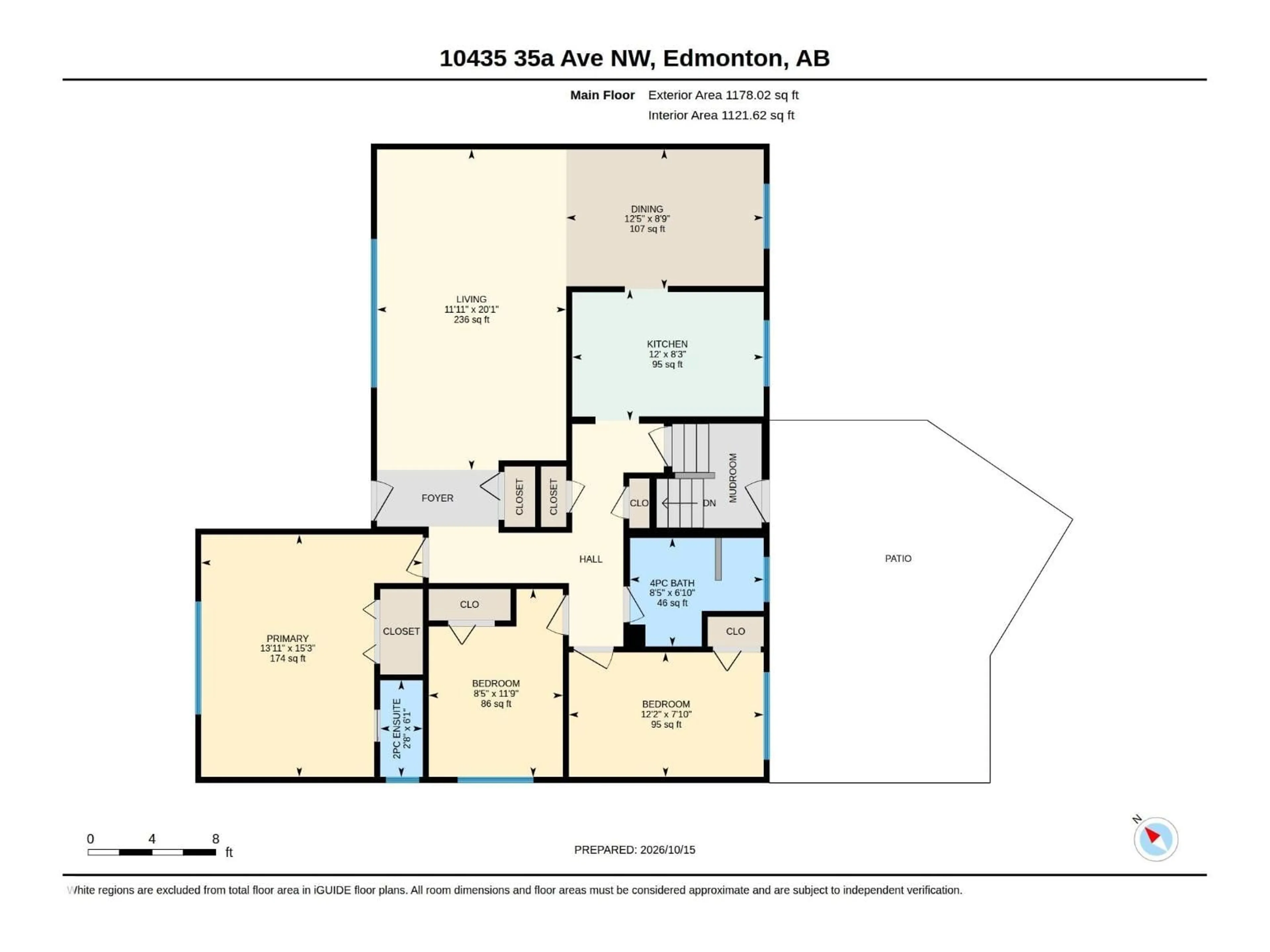 Floor plan for 10435 35A AV, Edmonton Alberta T6J2H1
