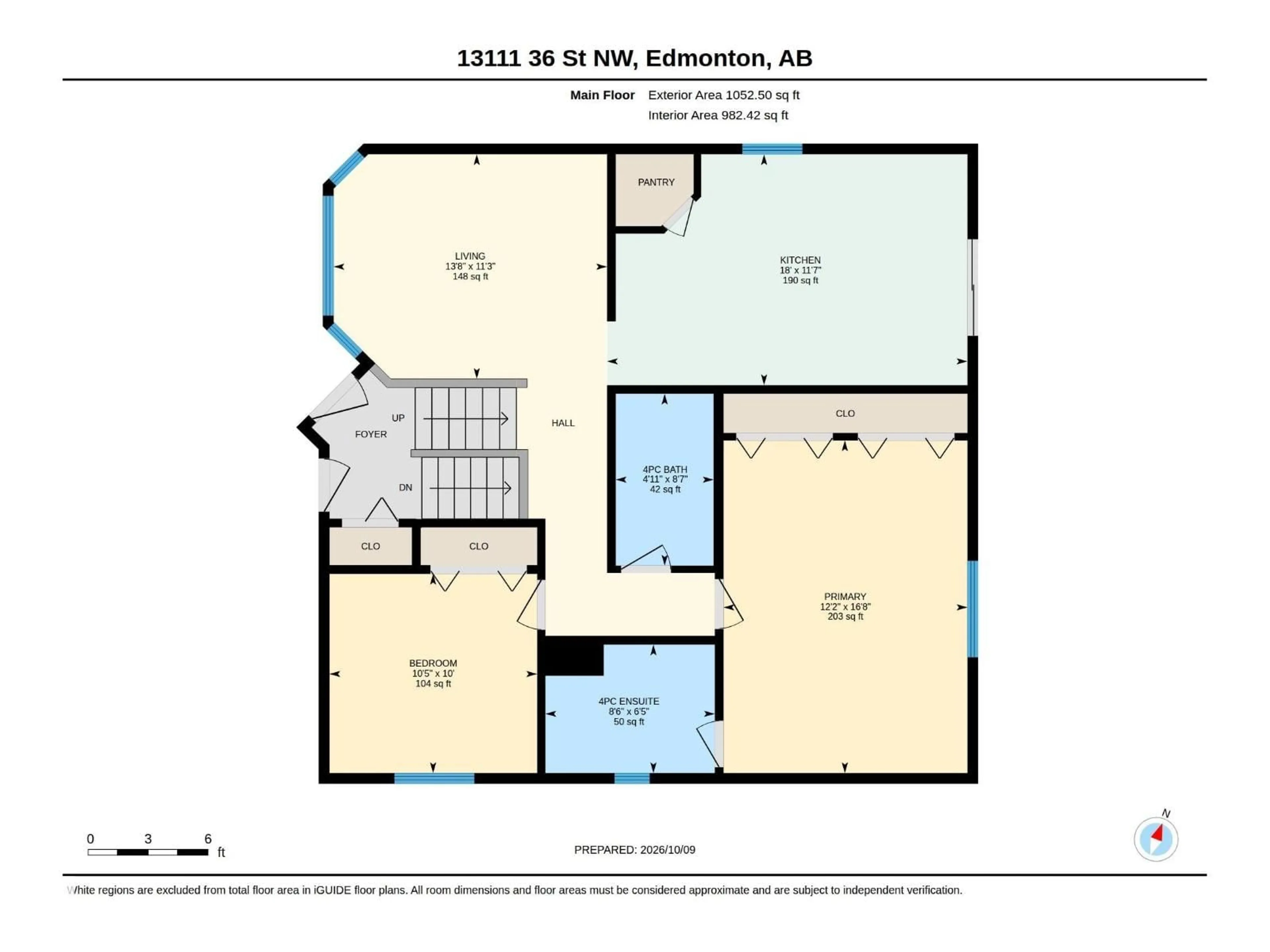 Floor plan for NW - 13111 36 ST, Edmonton Alberta T5A5C7