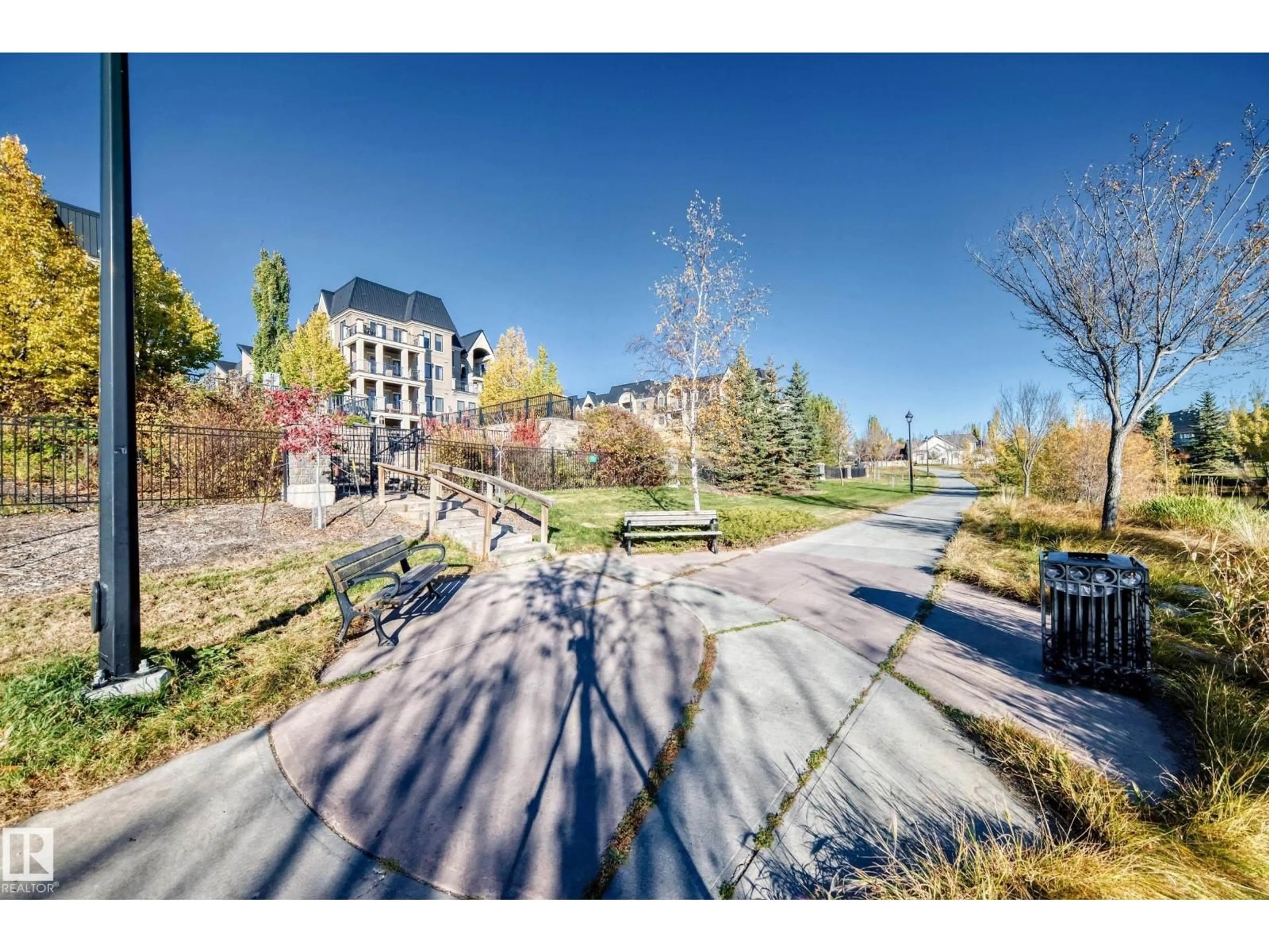 A pic from outside/outdoor area/front of a property/back of a property/a pic from drone, street for 6079 - 433 MAYNARD WAY, Edmonton Alberta T6R0S4