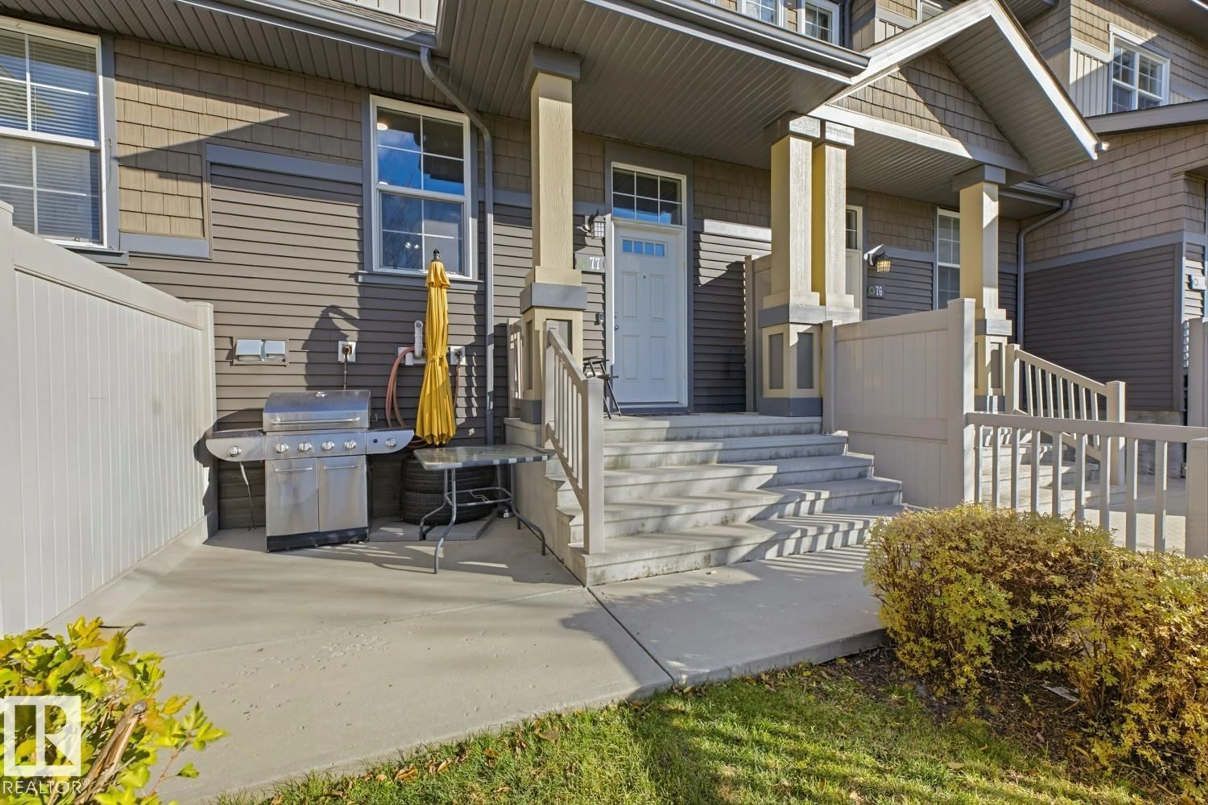 Patio, street for #77 - 4029 ORCHARDS DR, Edmonton Alberta T6X1V2