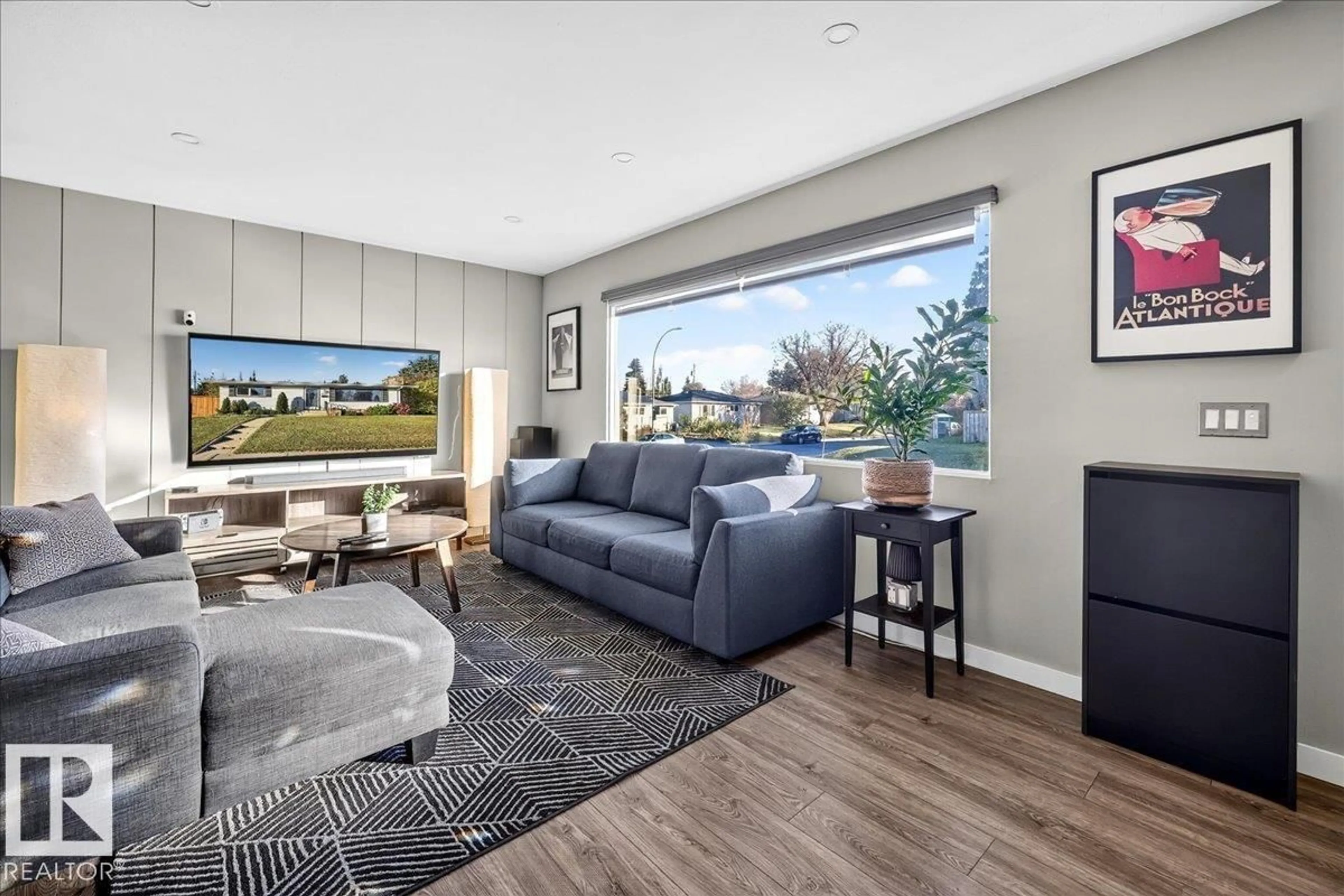Living room with furniture, unknown for 4504 105A AV, Edmonton Alberta T6A1B9