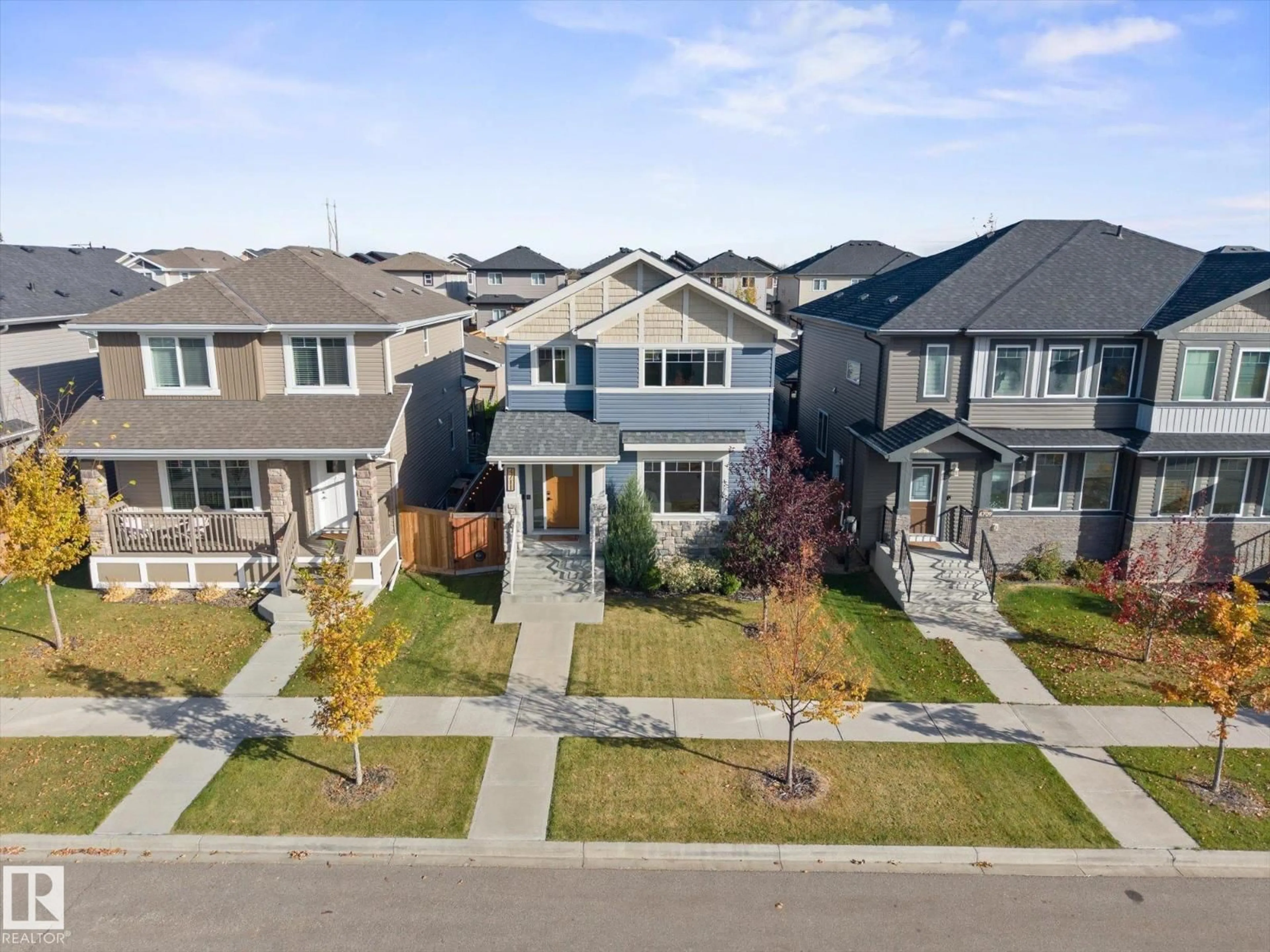 A pic from outside/outdoor area/front of a property/back of a property/a pic from drone, street for 4711 36 ST, Beaumont Alberta T4X2C3