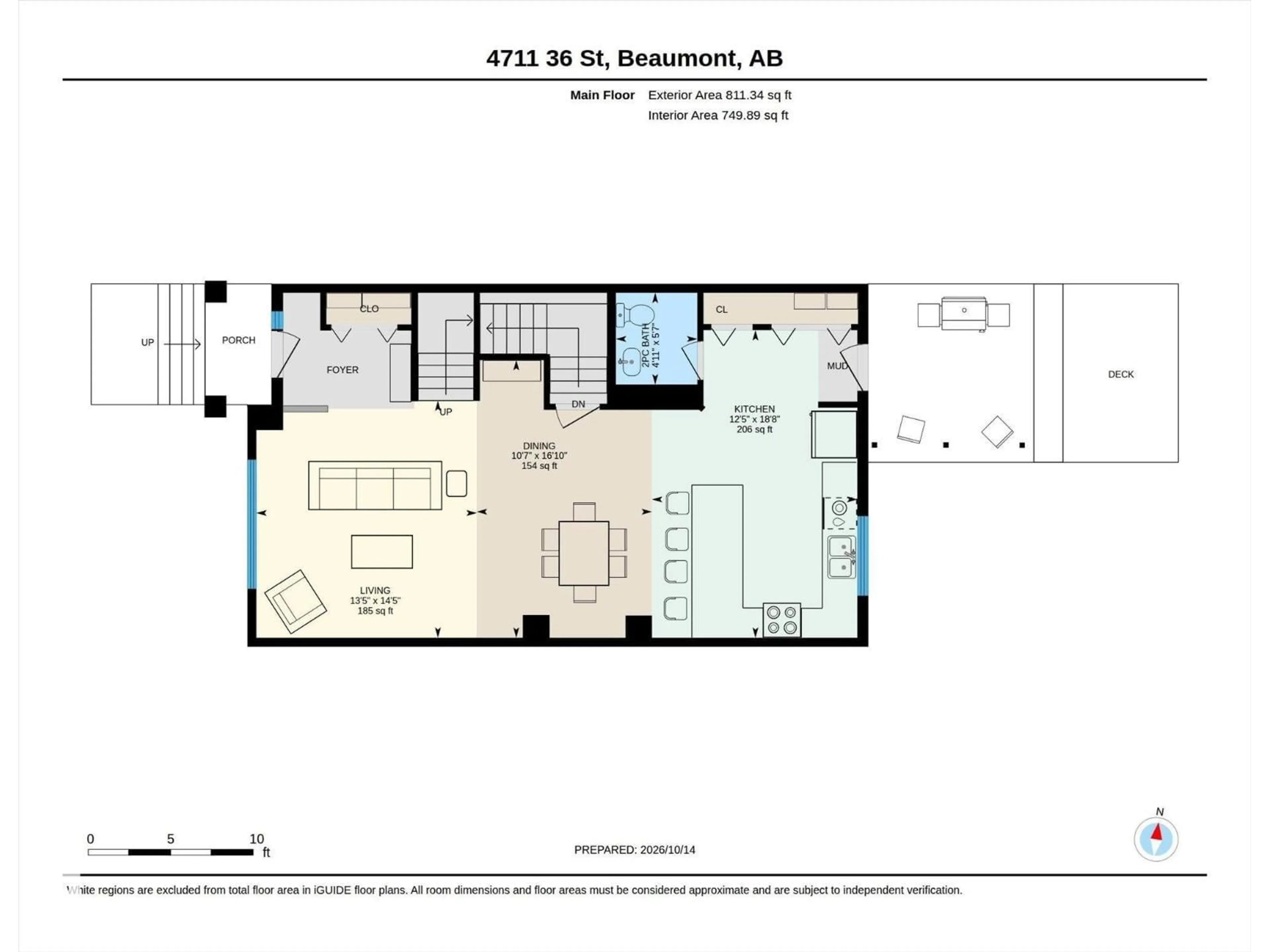 Floor plan for 4711 36 ST, Beaumont Alberta T4X2C3