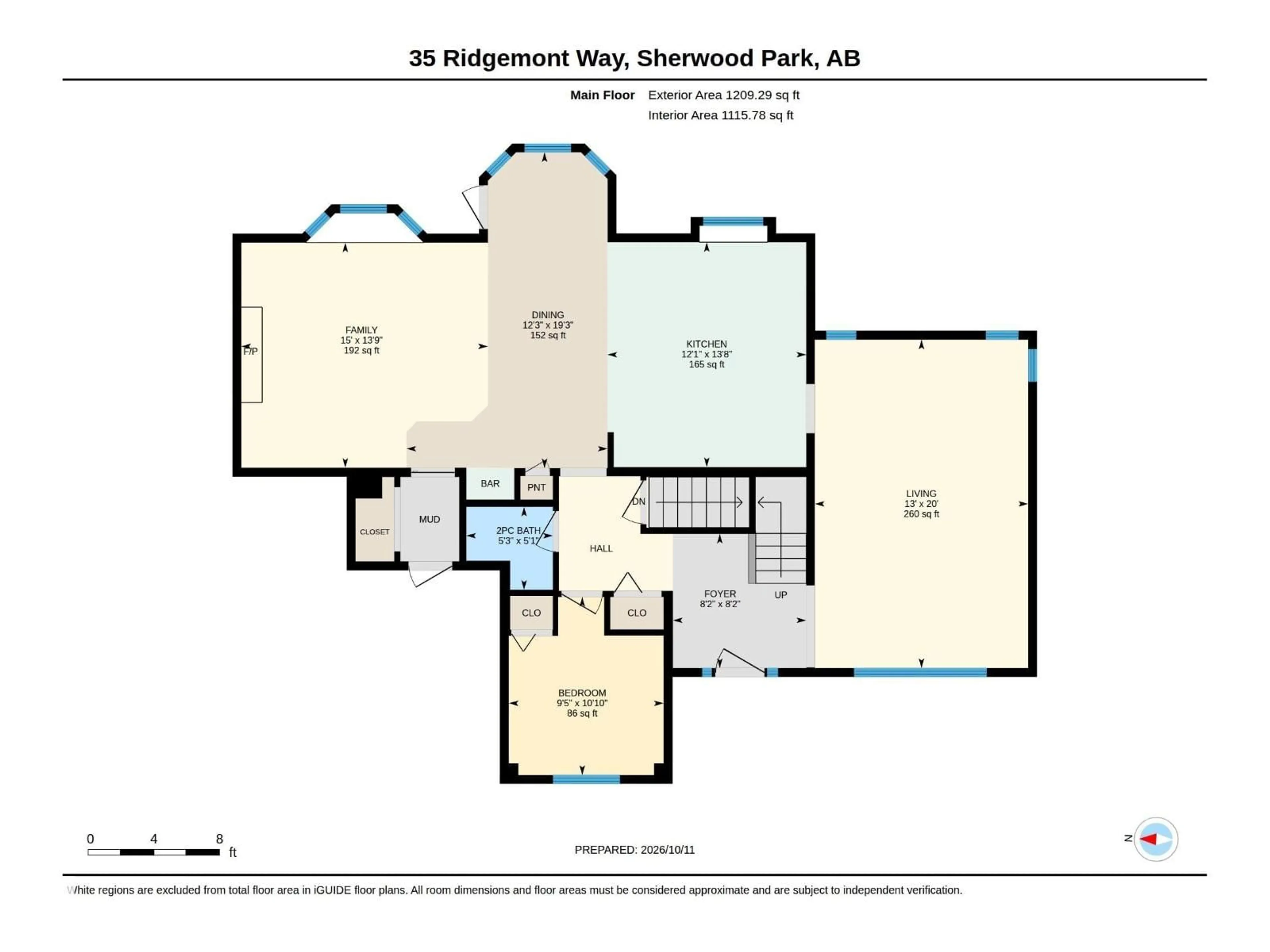 Floor plan for 35 RIDGEMONT WY, Sherwood Park Alberta T8A5M9