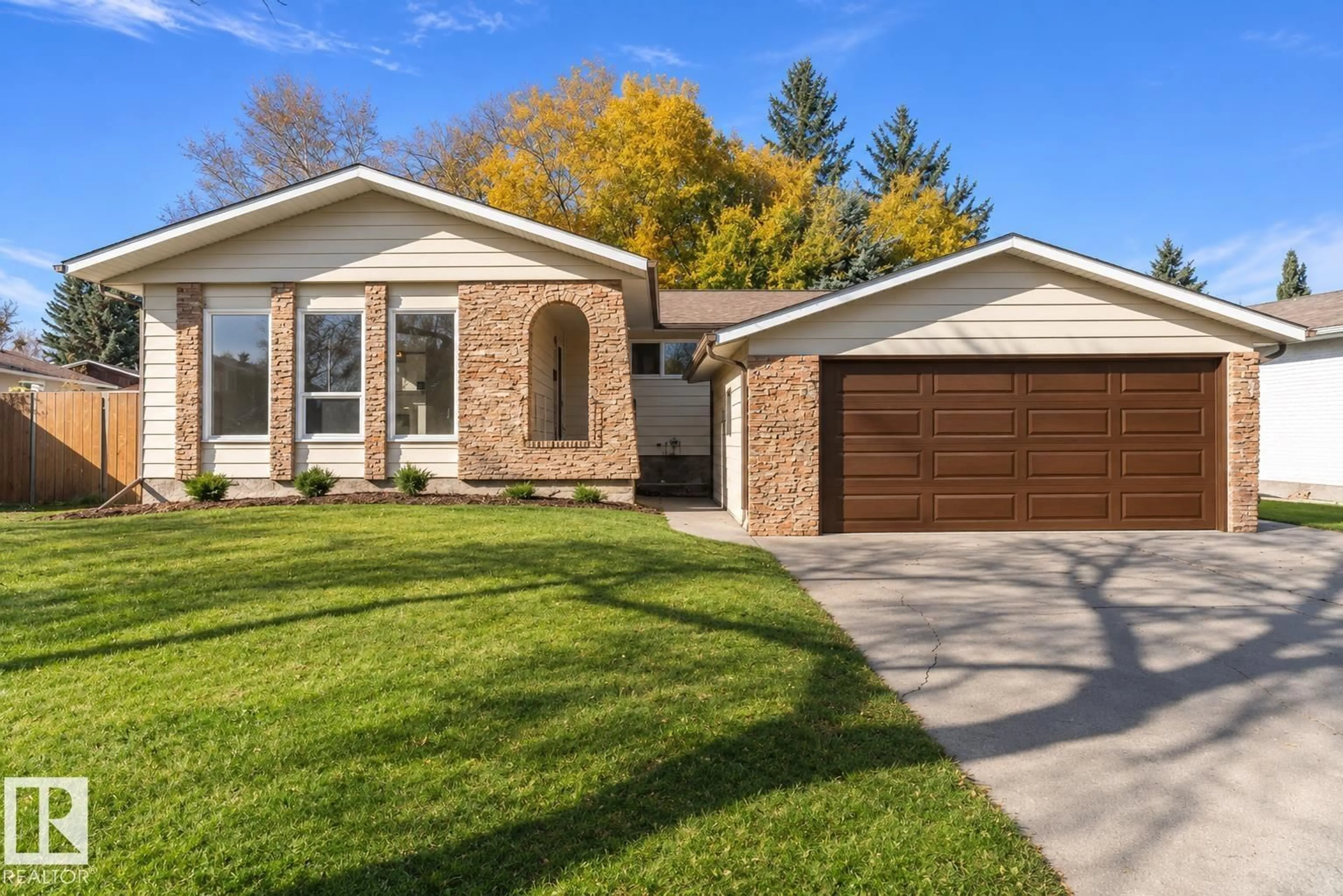 Home with brick exterior material, street for 1 LARSON AV, St. Albert Alberta T8N2H1