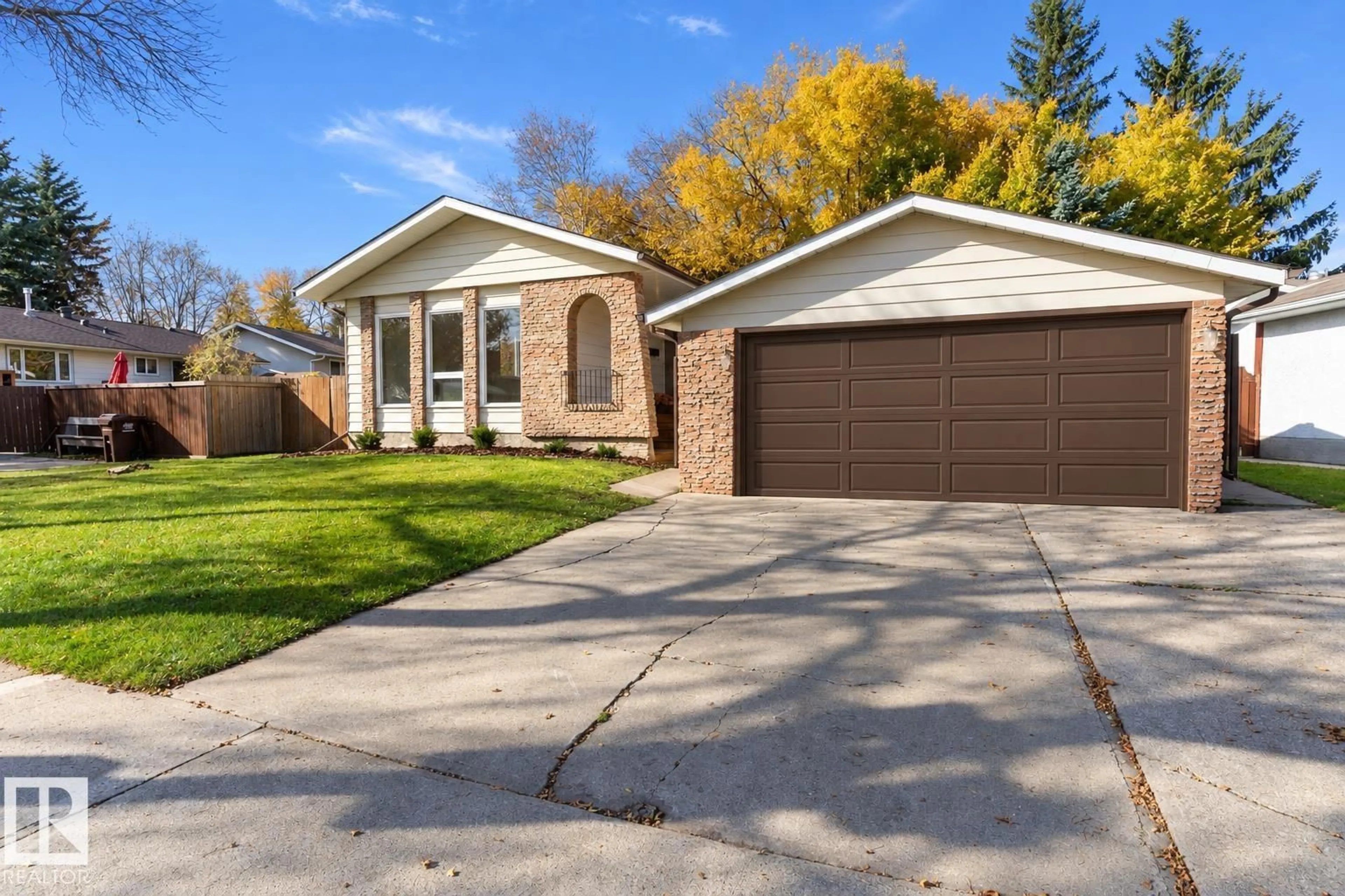 Home with brick exterior material, street for 1 LARSON AV, St. Albert Alberta T8N2H1