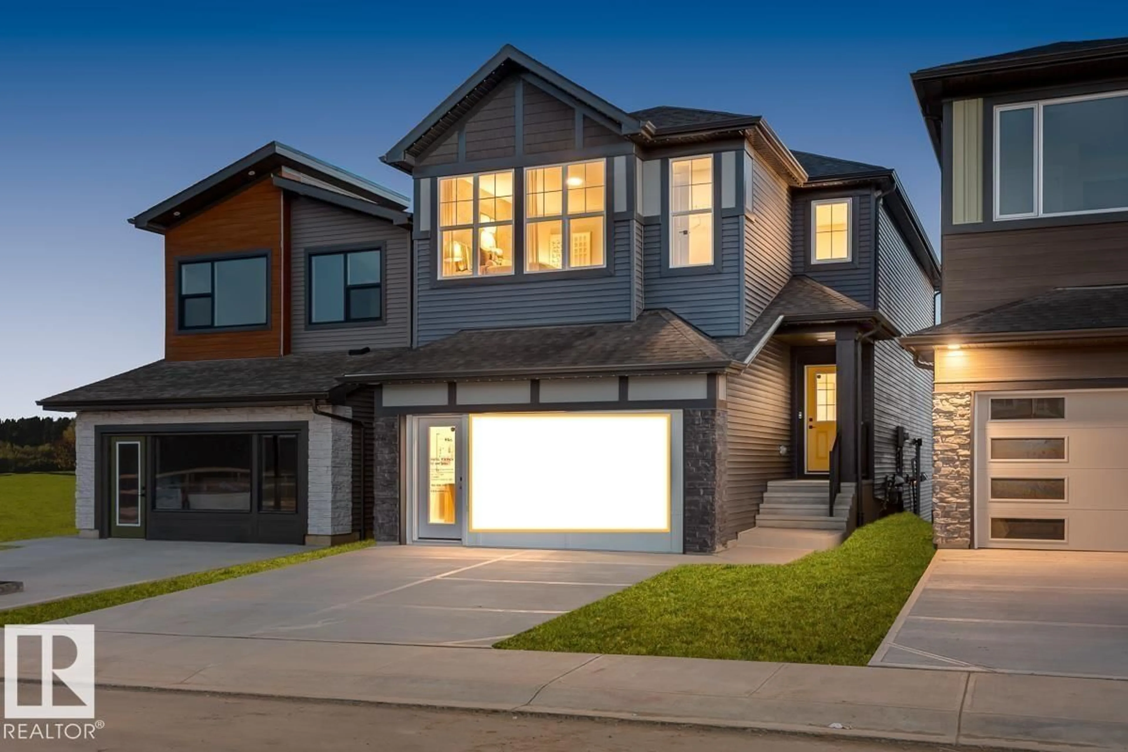 Home with vinyl exterior material, street for 2272 4TH AV, Edmonton Alberta T6X3L4
