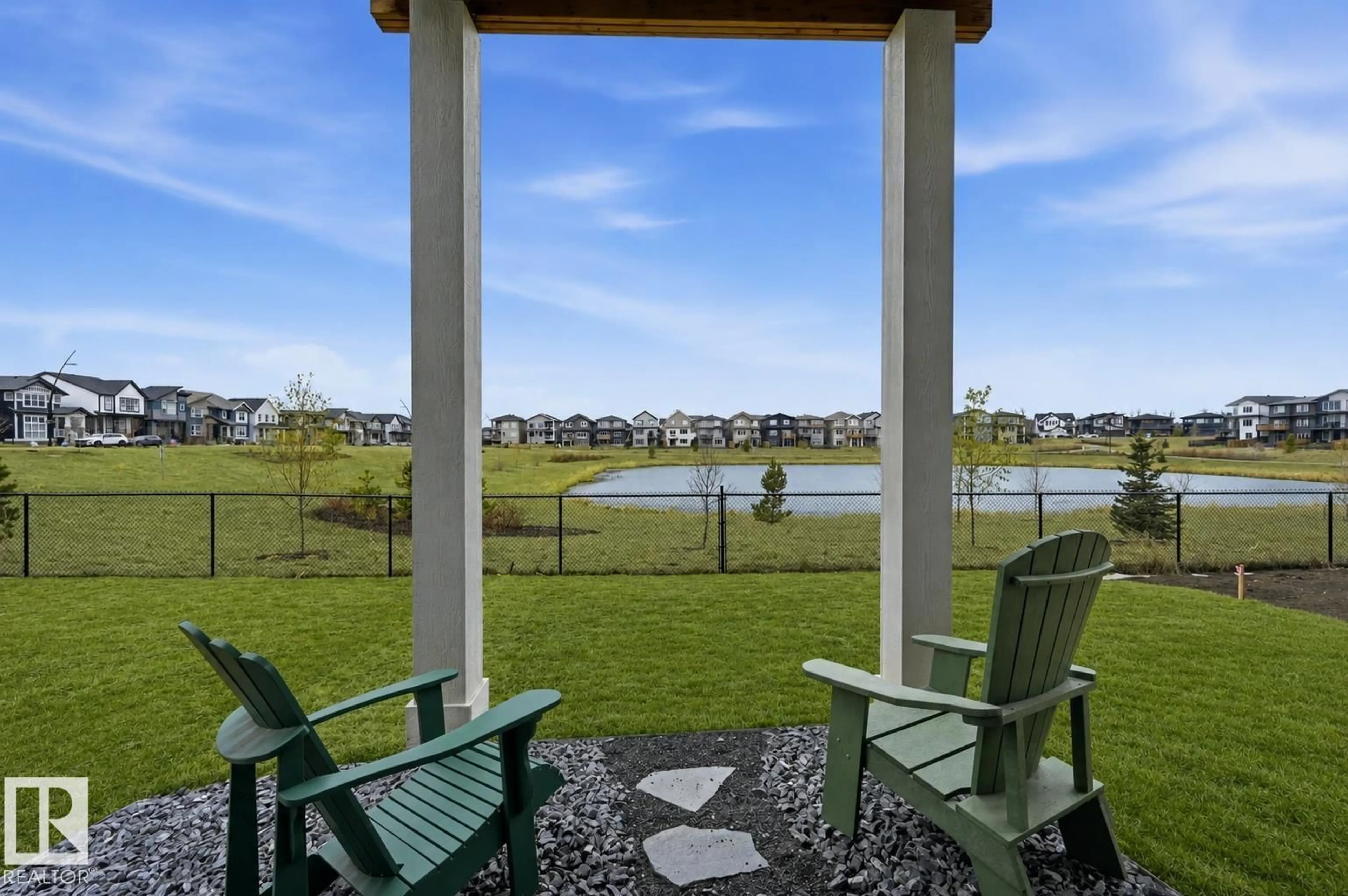 Patio, water/lake/river/ocean view for 2520 206 ST, Edmonton Alberta T6M1P1