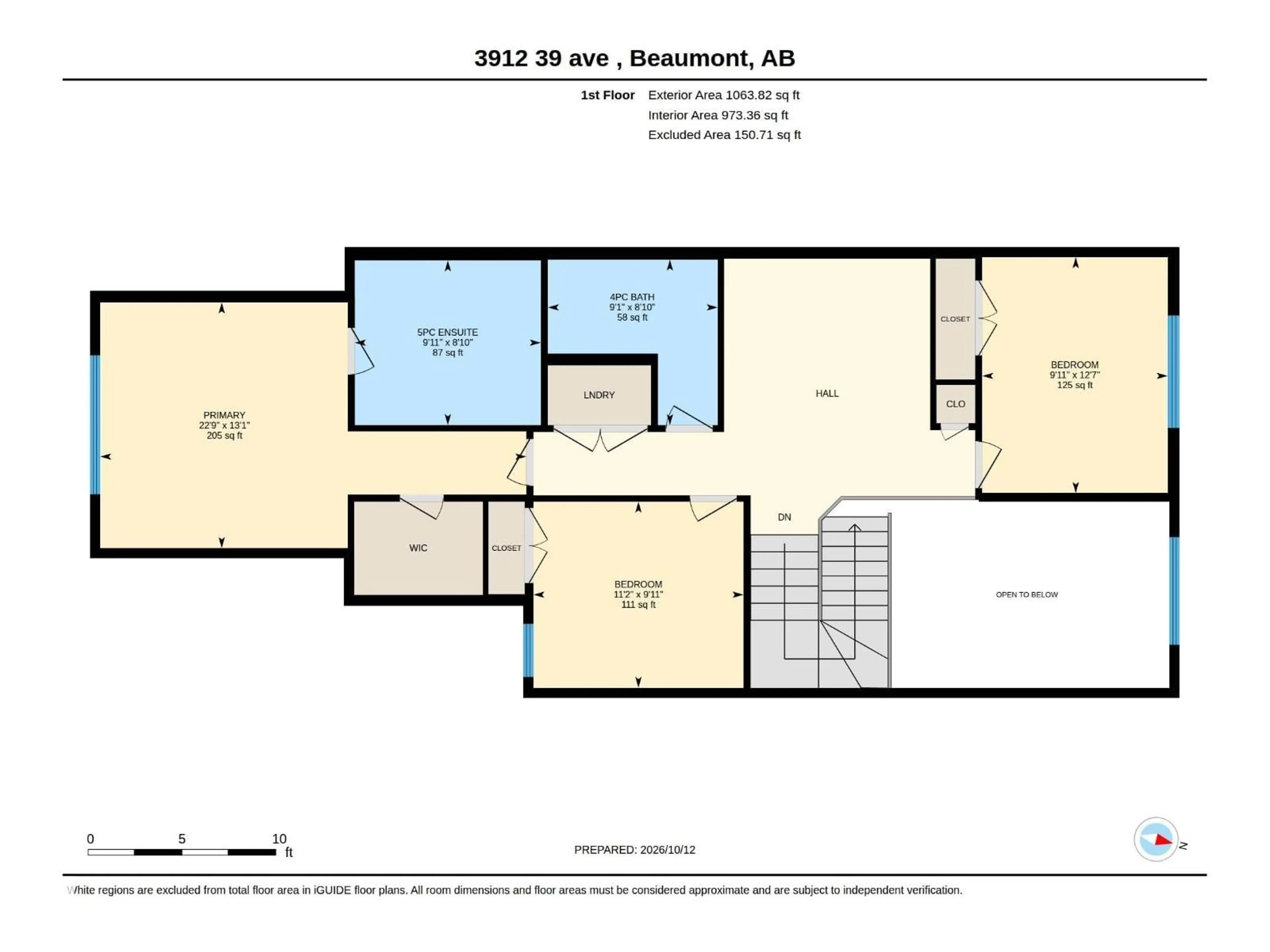 Floor plan for 3912 39 AV, Beaumont Alberta T4X3A2