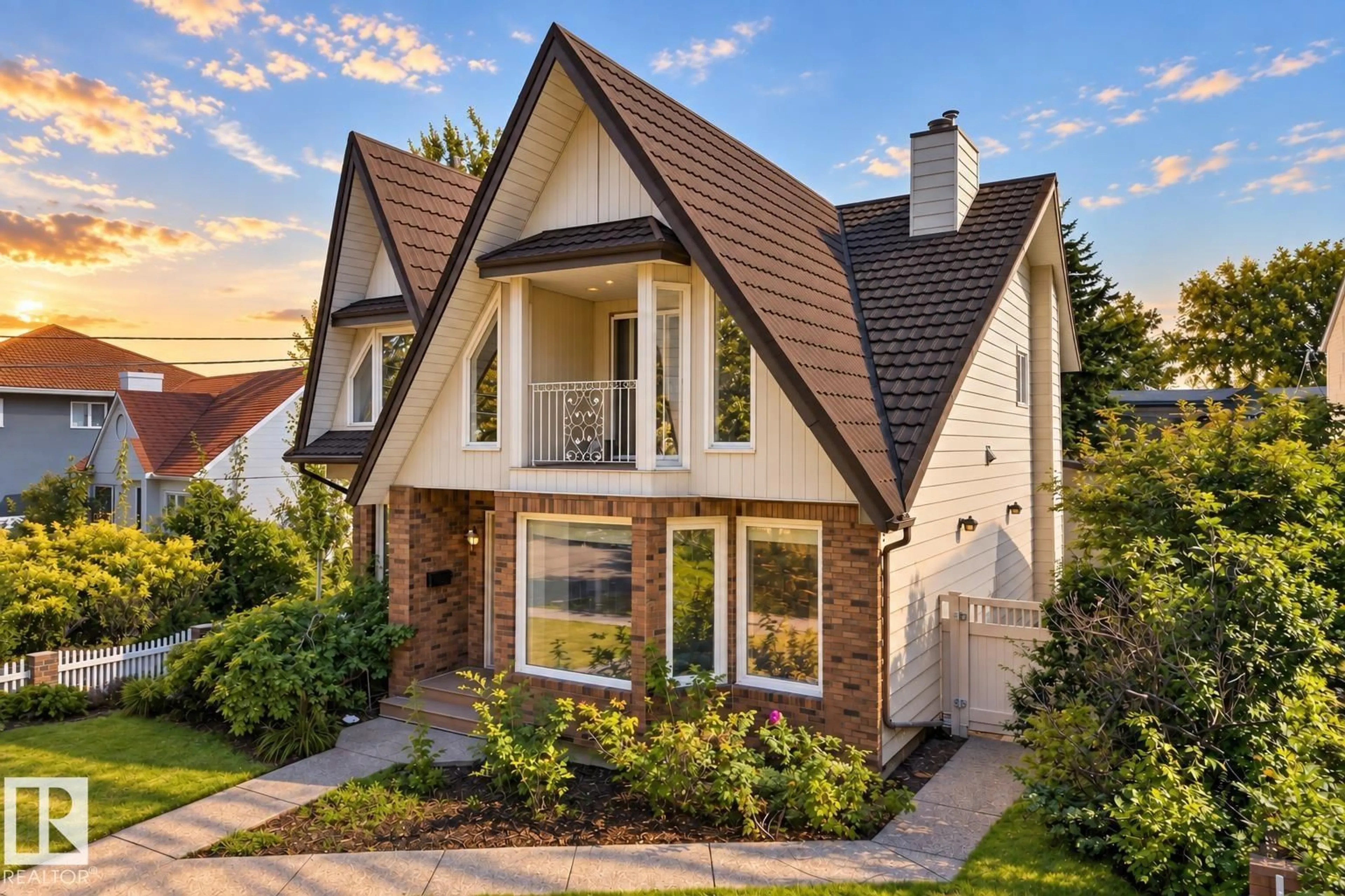 Home with brick exterior material, street for 9571 91 ST, Edmonton Alberta T6C3P6