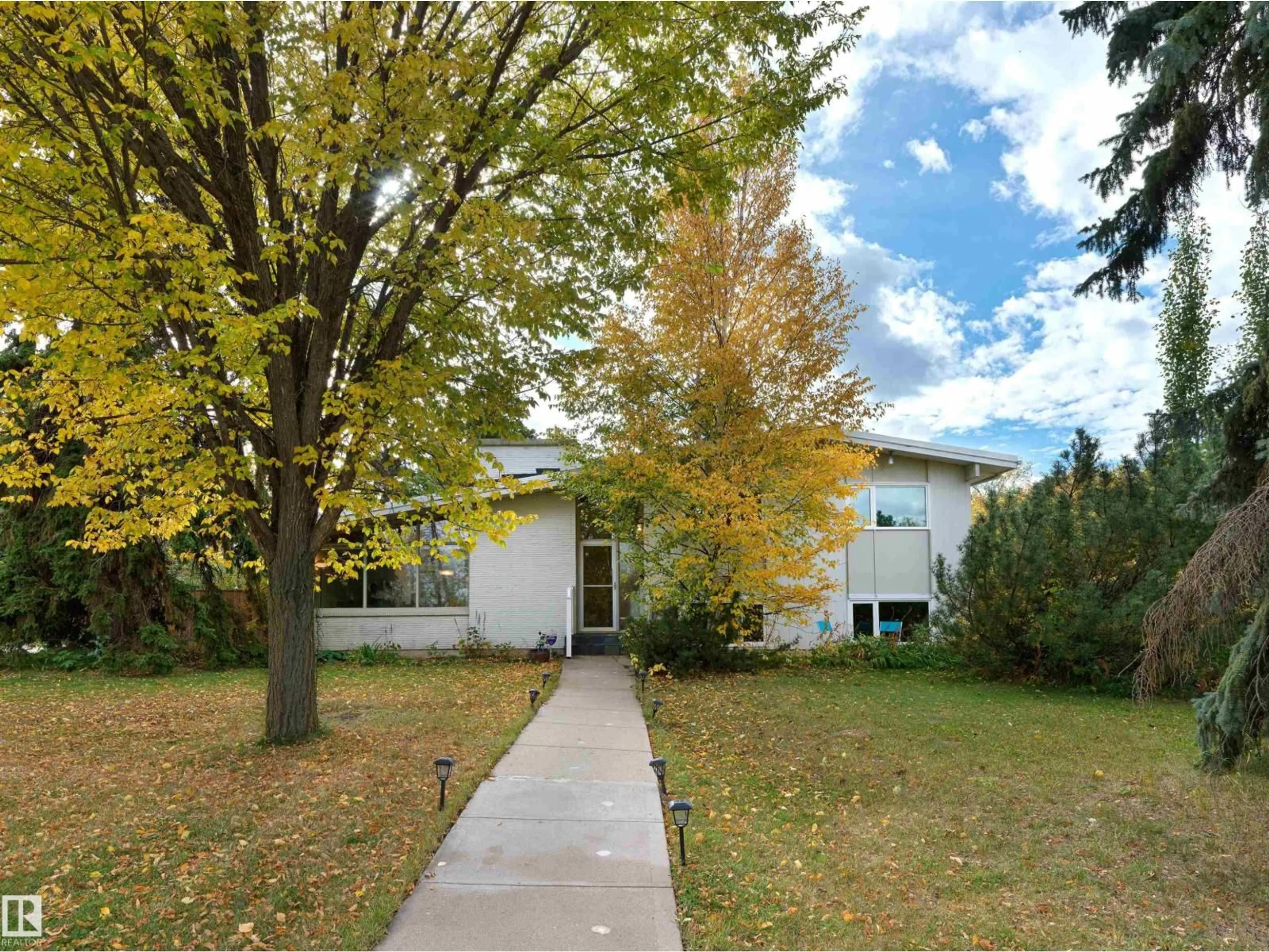 Home with vinyl exterior material, street for 13103 GRAND VIEW DR, Edmonton Alberta T6H4K7