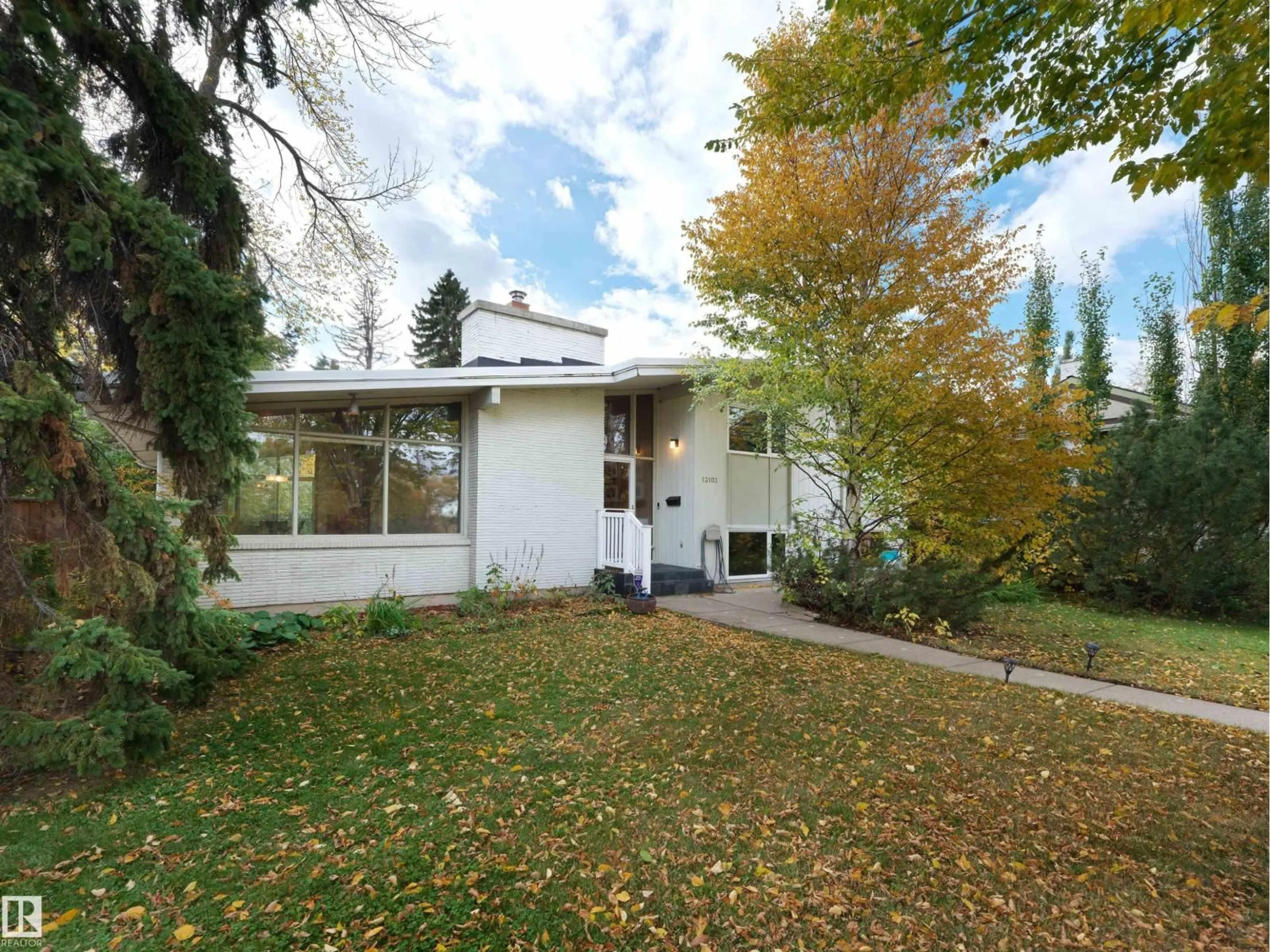 Home with vinyl exterior material, street for 13103 GRAND VIEW DR, Edmonton Alberta T6H4K7