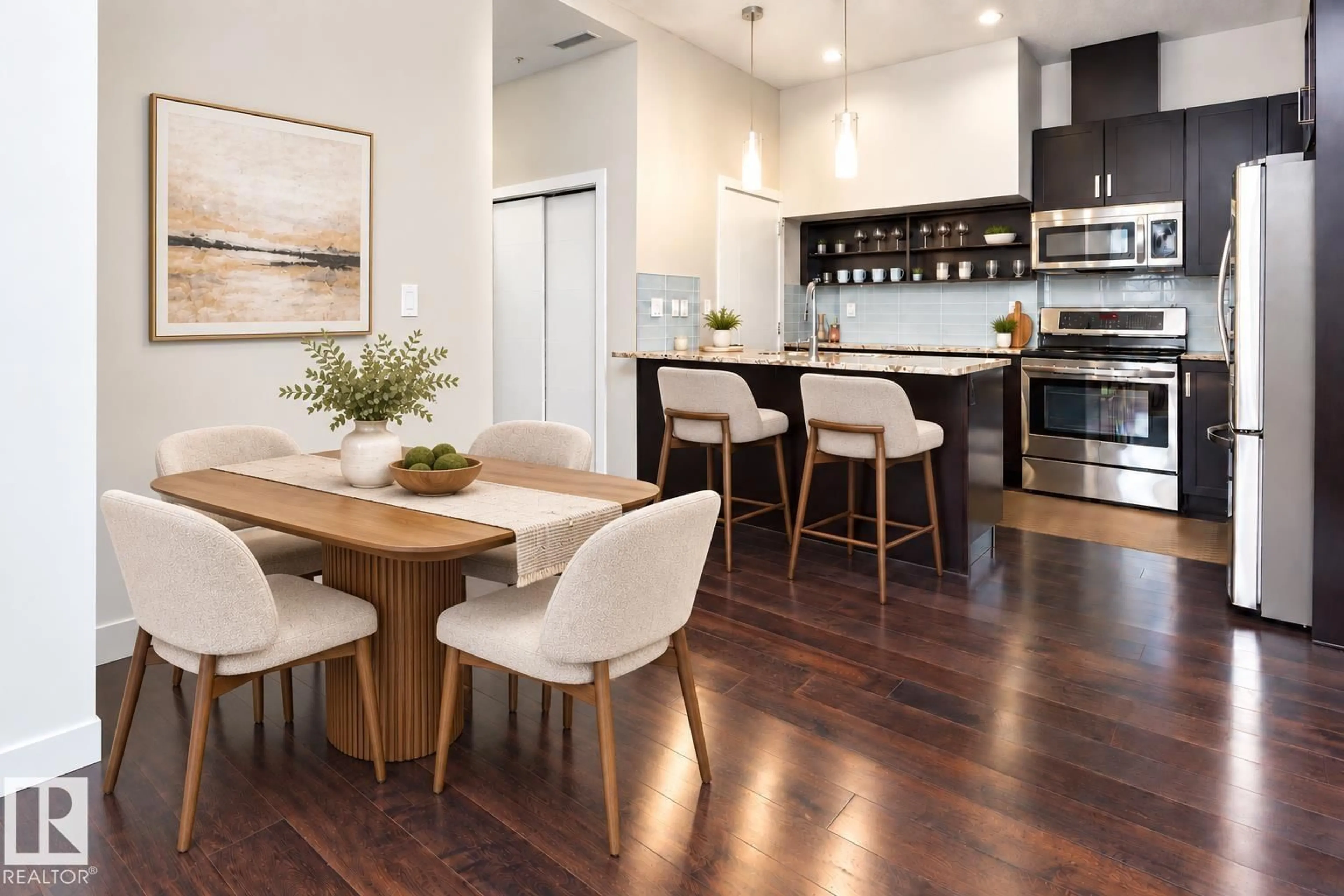 Open concept kitchen, unknown for #404 - 10238 103 ST, Edmonton Alberta T5J0G6