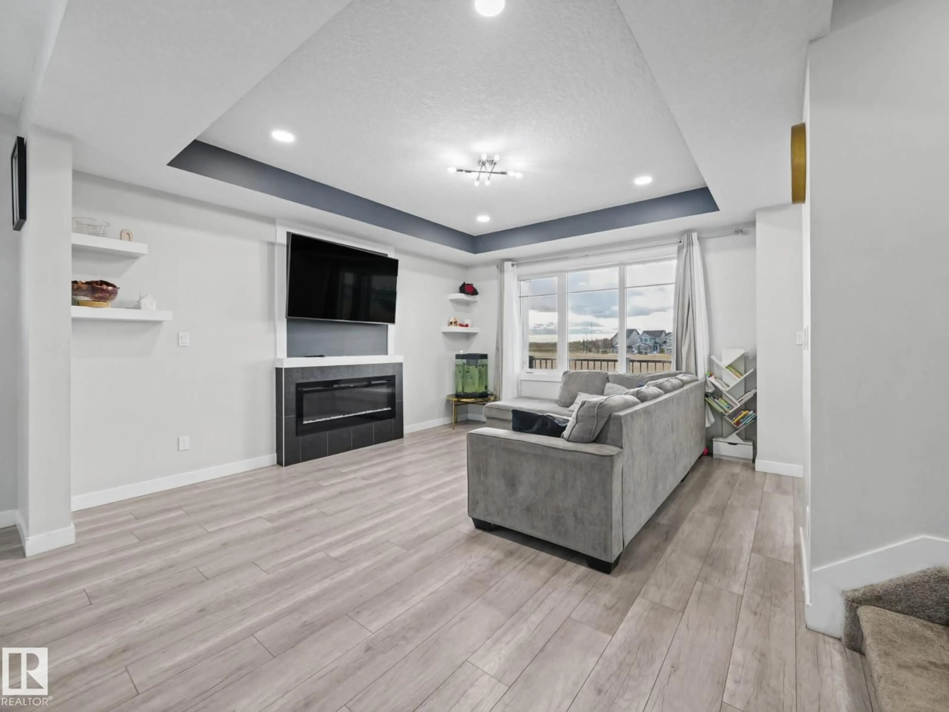 Living room with furniture, unknown for NW - 20625 99B AV, Edmonton Alberta T5T7N3