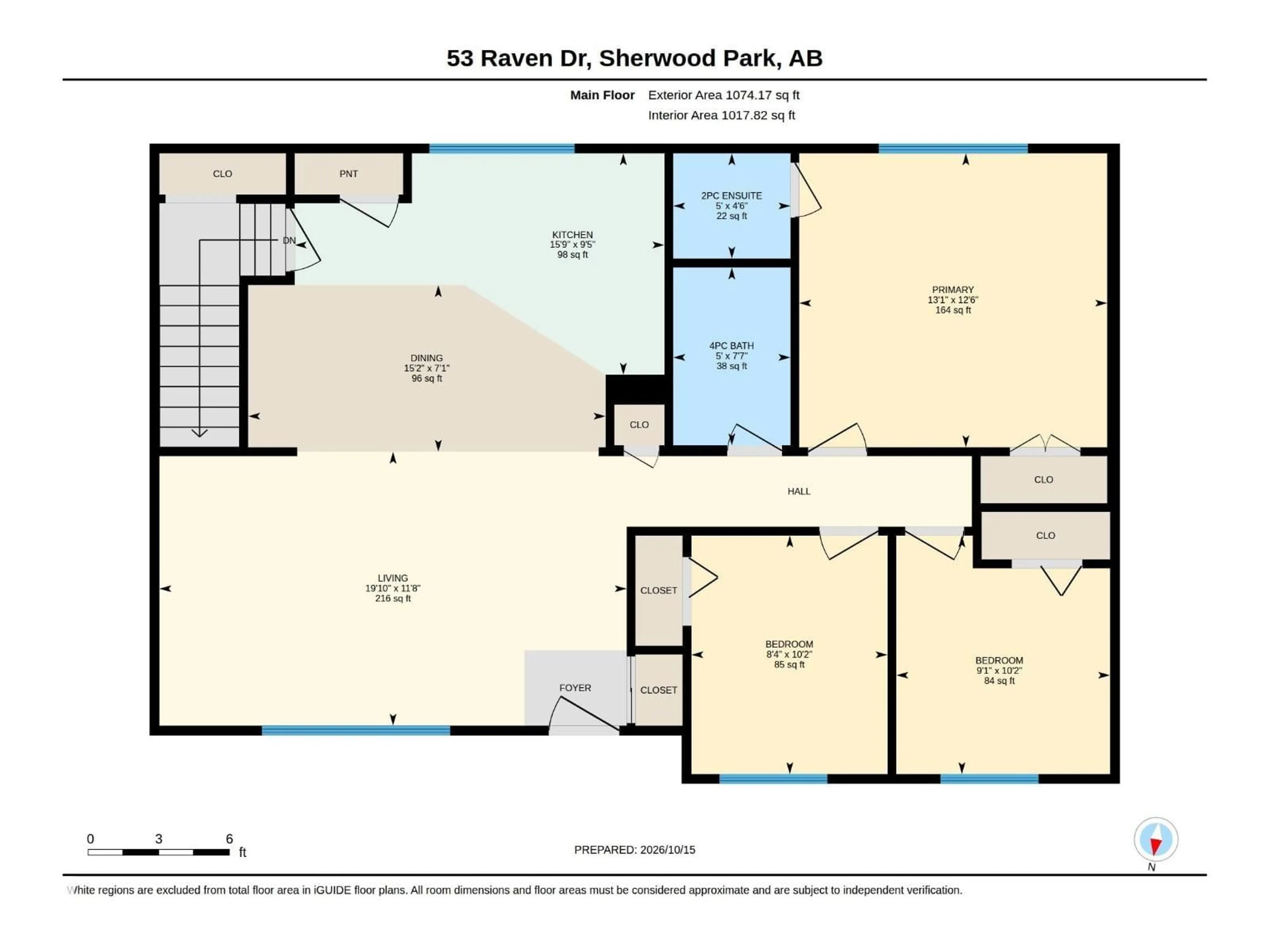 Floor plan for 53 RAVEN DR, Sherwood Park Alberta T8A0C6