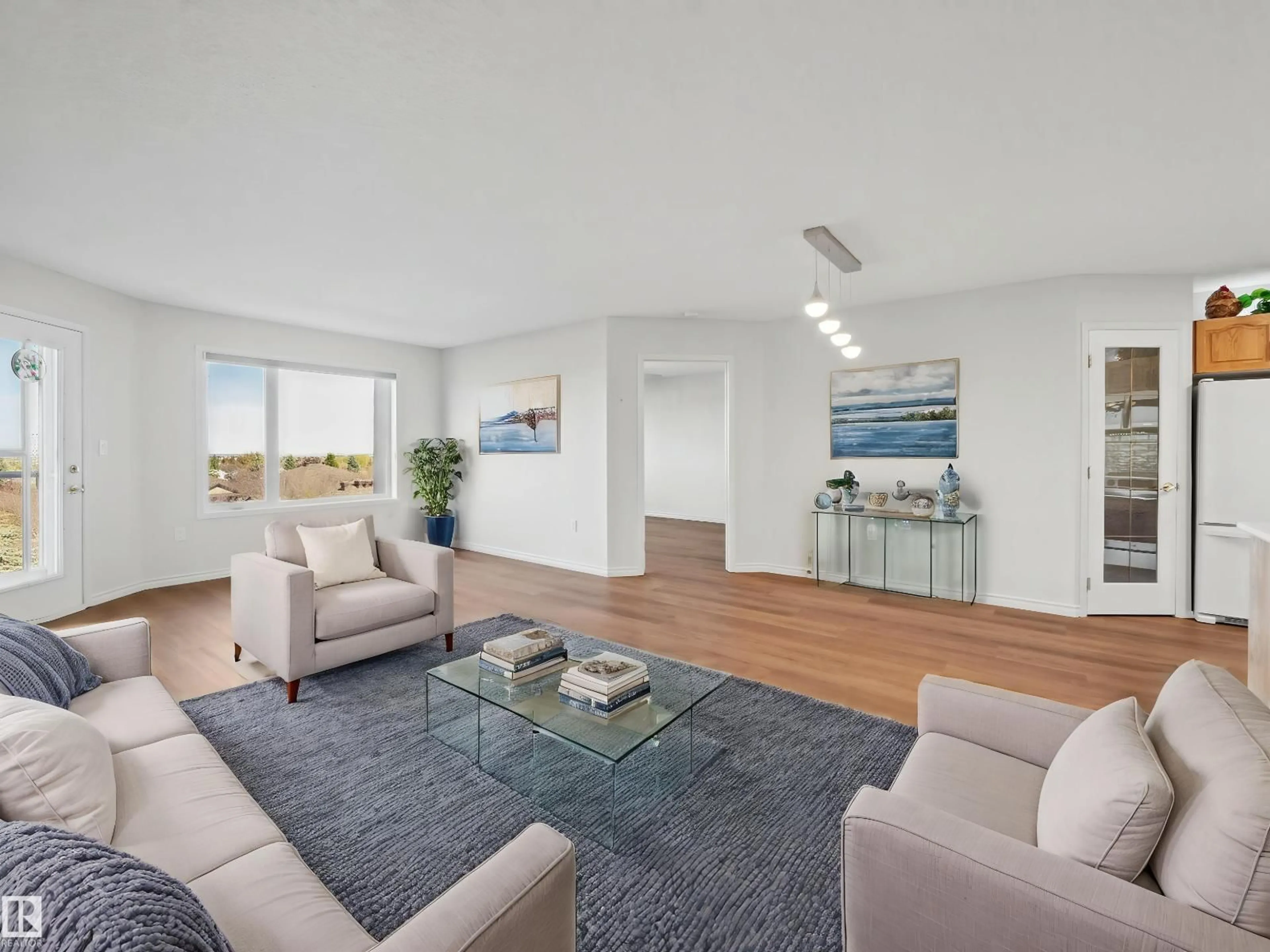 Living room with furniture, unknown for 69 - 404 CRYSTAL LN, Sherwood Park Alberta T8H2E9