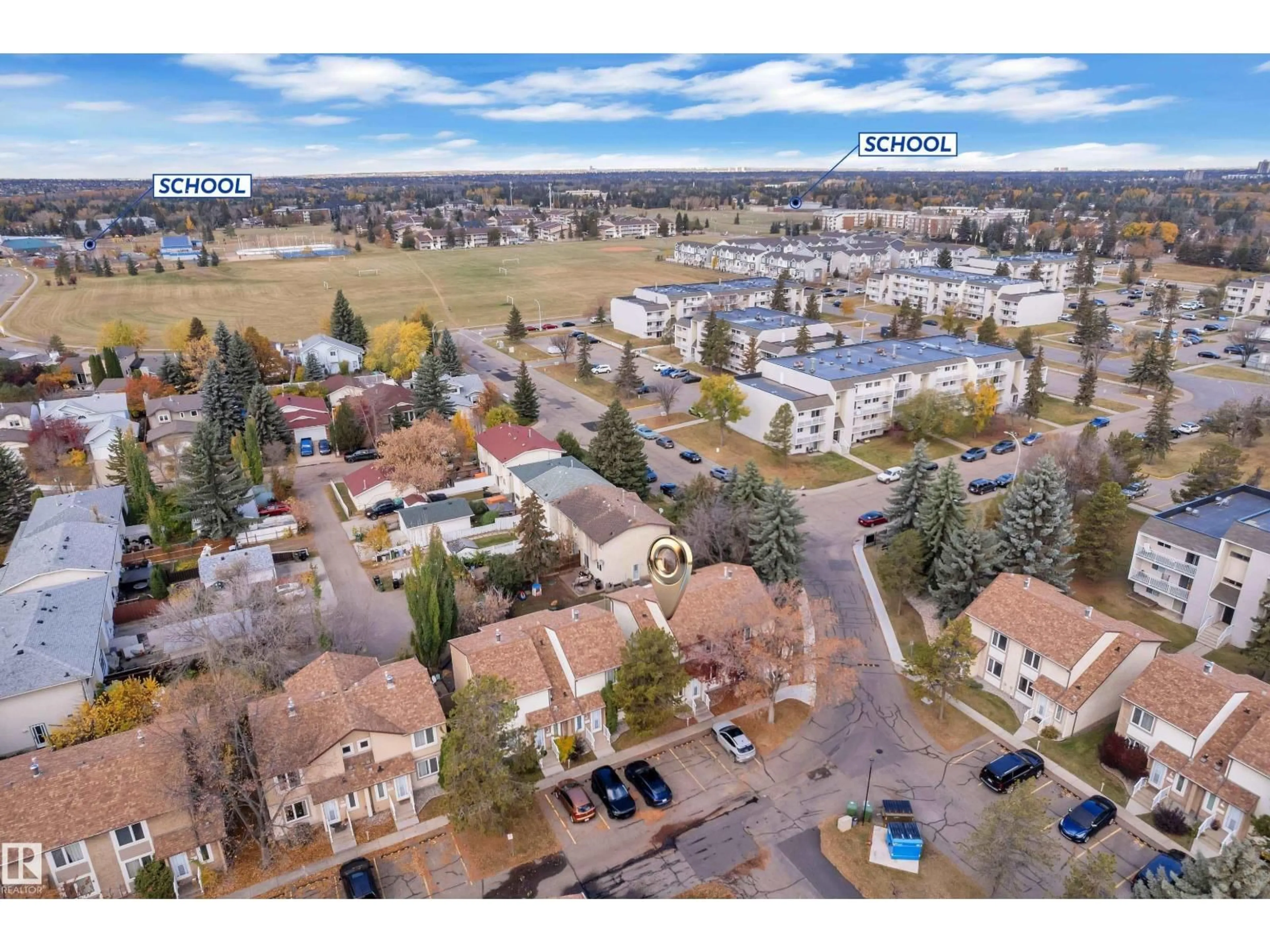 A pic from outside/outdoor area/front of a property/back of a property/a pic from drone, street for #2 - 11115 27 AV, Edmonton Alberta T6J5N3