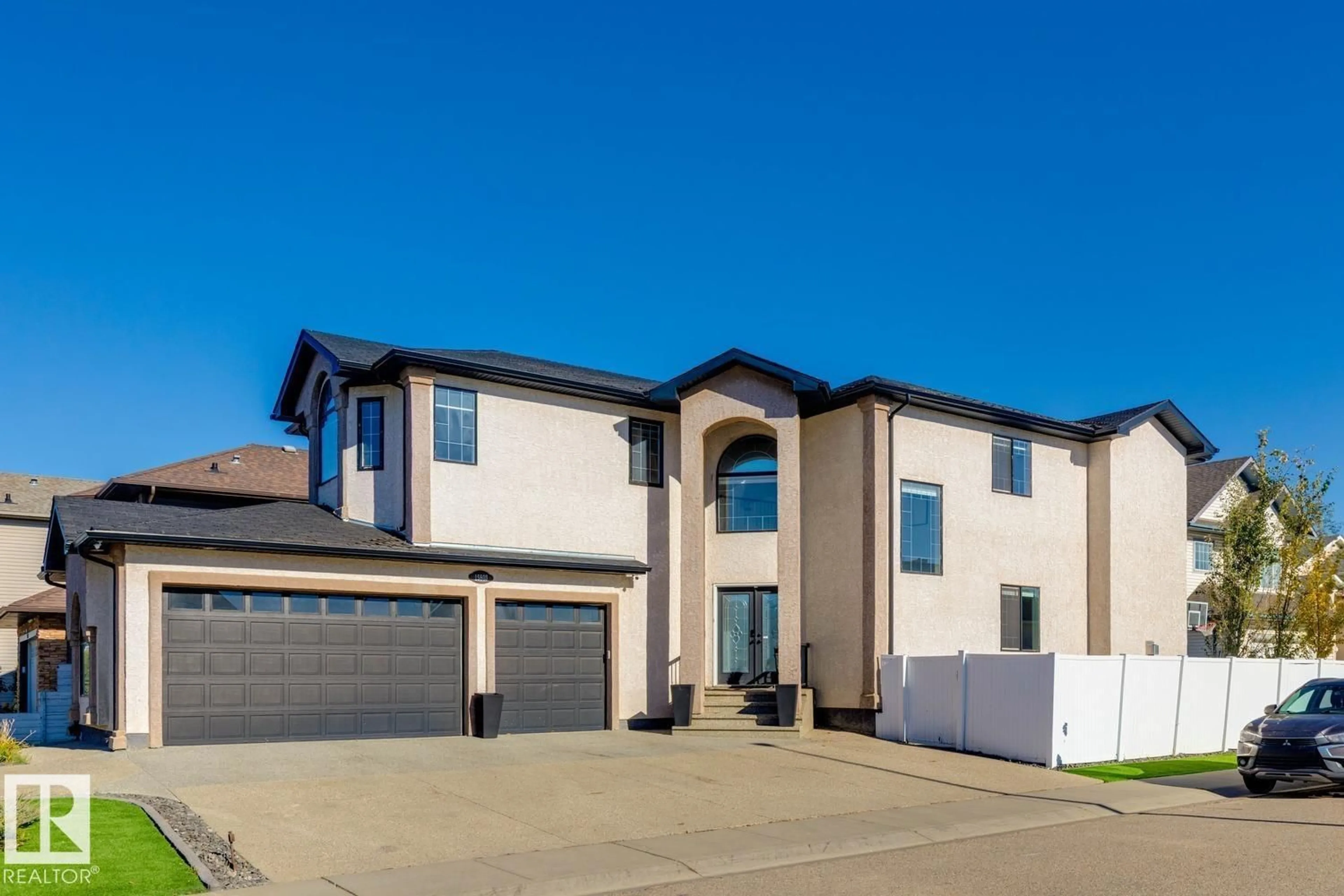 Home with vinyl exterior material, street for 15803 95 ST, Edmonton Alberta T5Z0G1