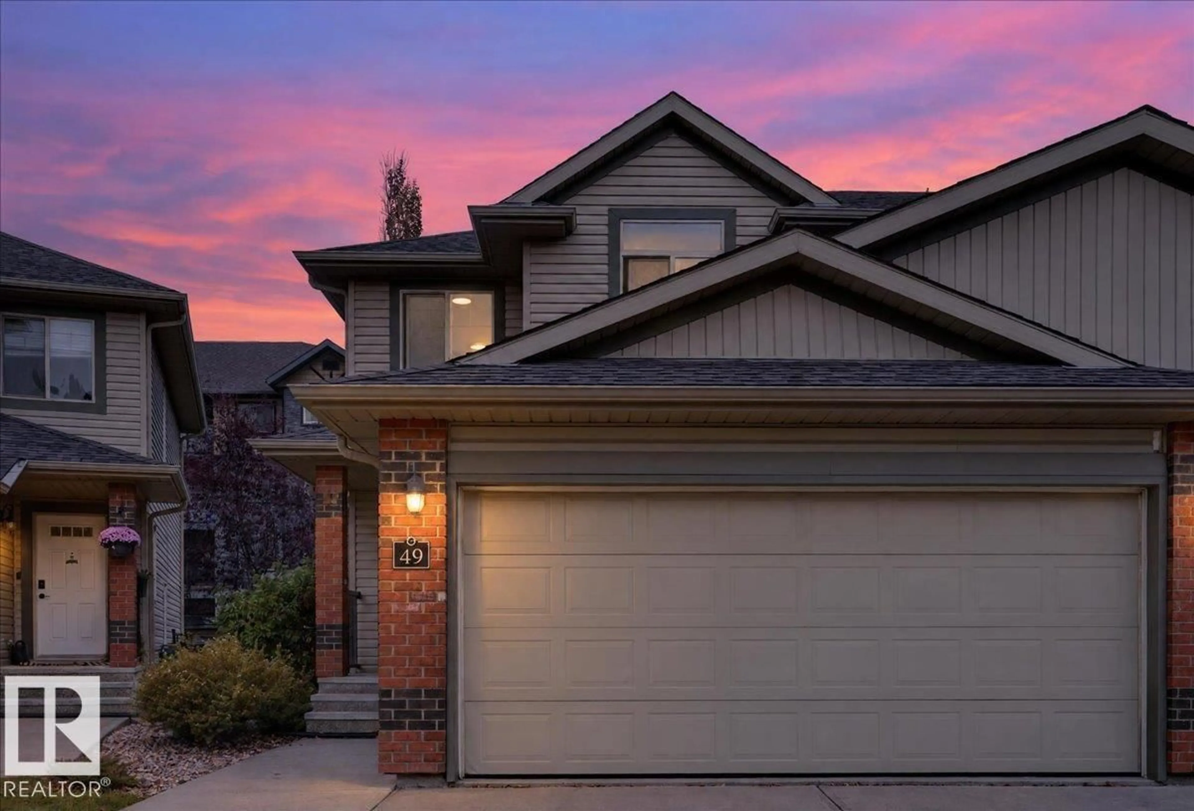 Home with brick exterior material, street for 49 - 1128 156 ST, Edmonton Alberta T6R0C9