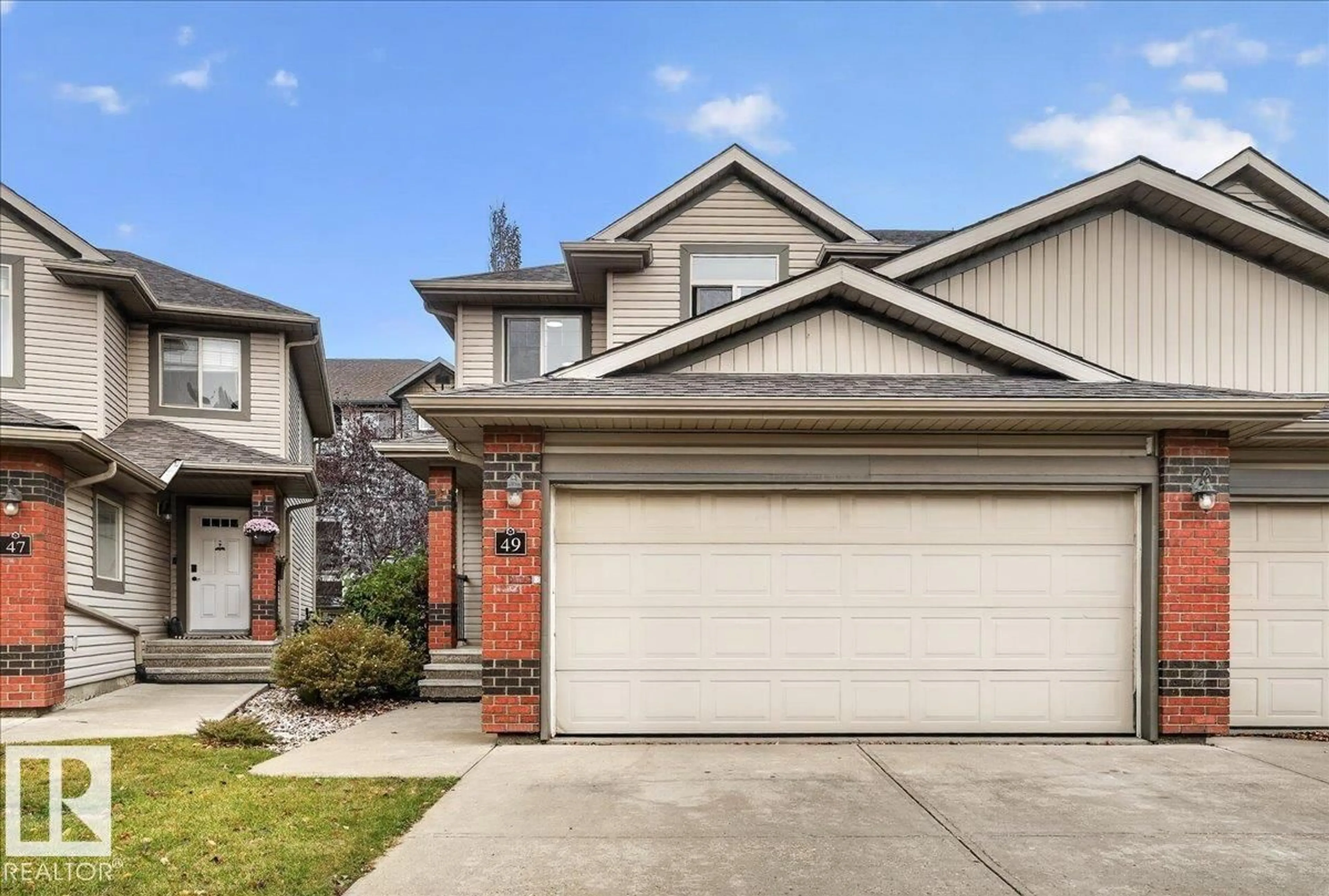 Home with brick exterior material, street for 49 - 1128 156 ST, Edmonton Alberta T6R0C9
