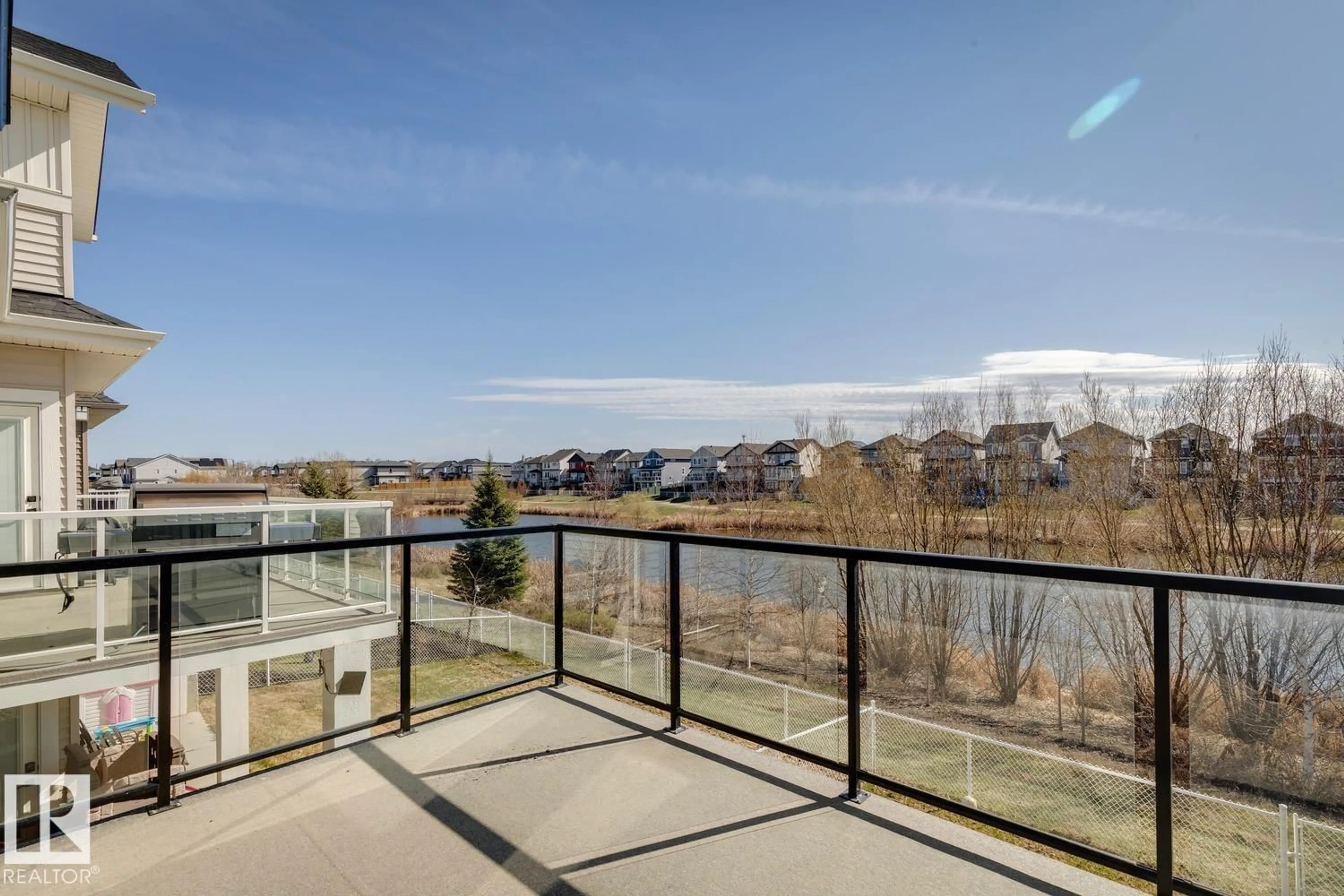 Balcony in the apartment, water/lake/river/ocean view for NW - 9751 223 ST, Edmonton Alberta T5T7B6