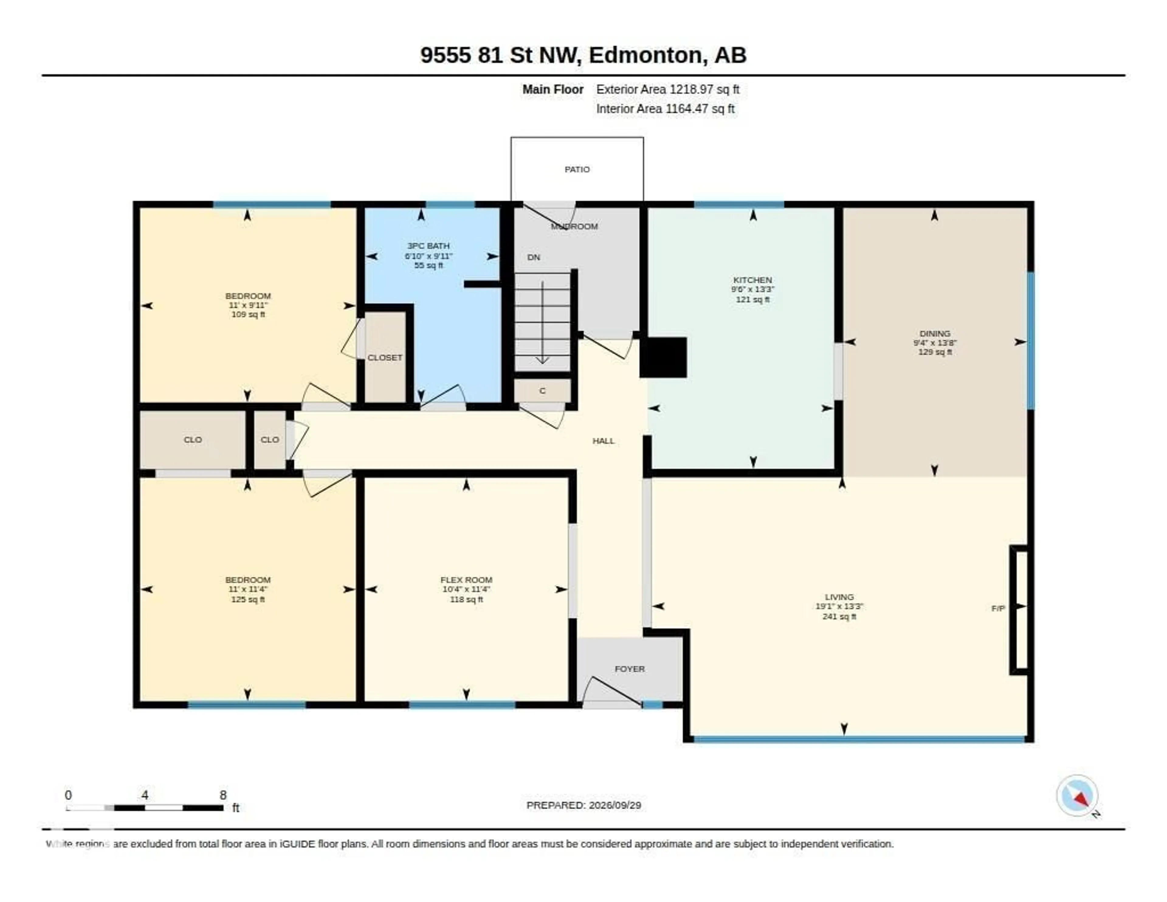 Floor plan for 9555 81 ST, Edmonton Alberta T6C2W4