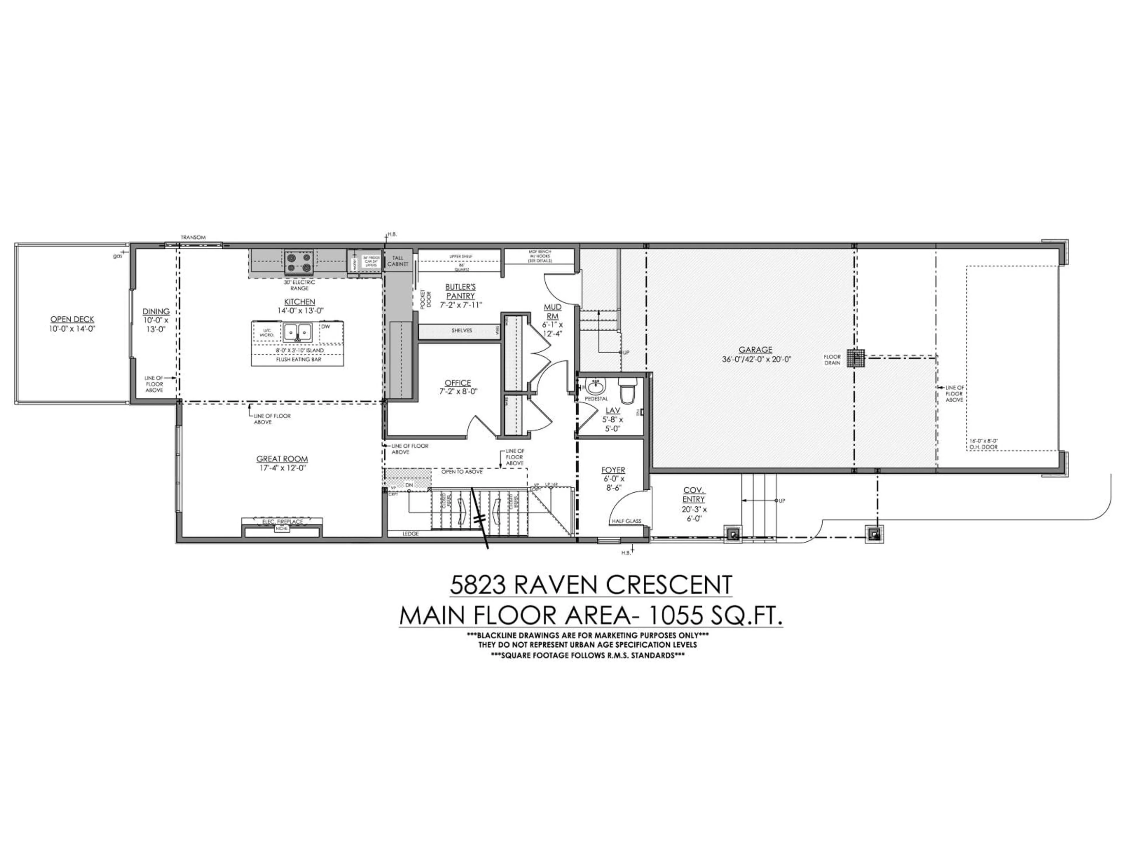 Floor plan for NW - 5823 RAVEN CR, Edmonton Alberta T5S0X8