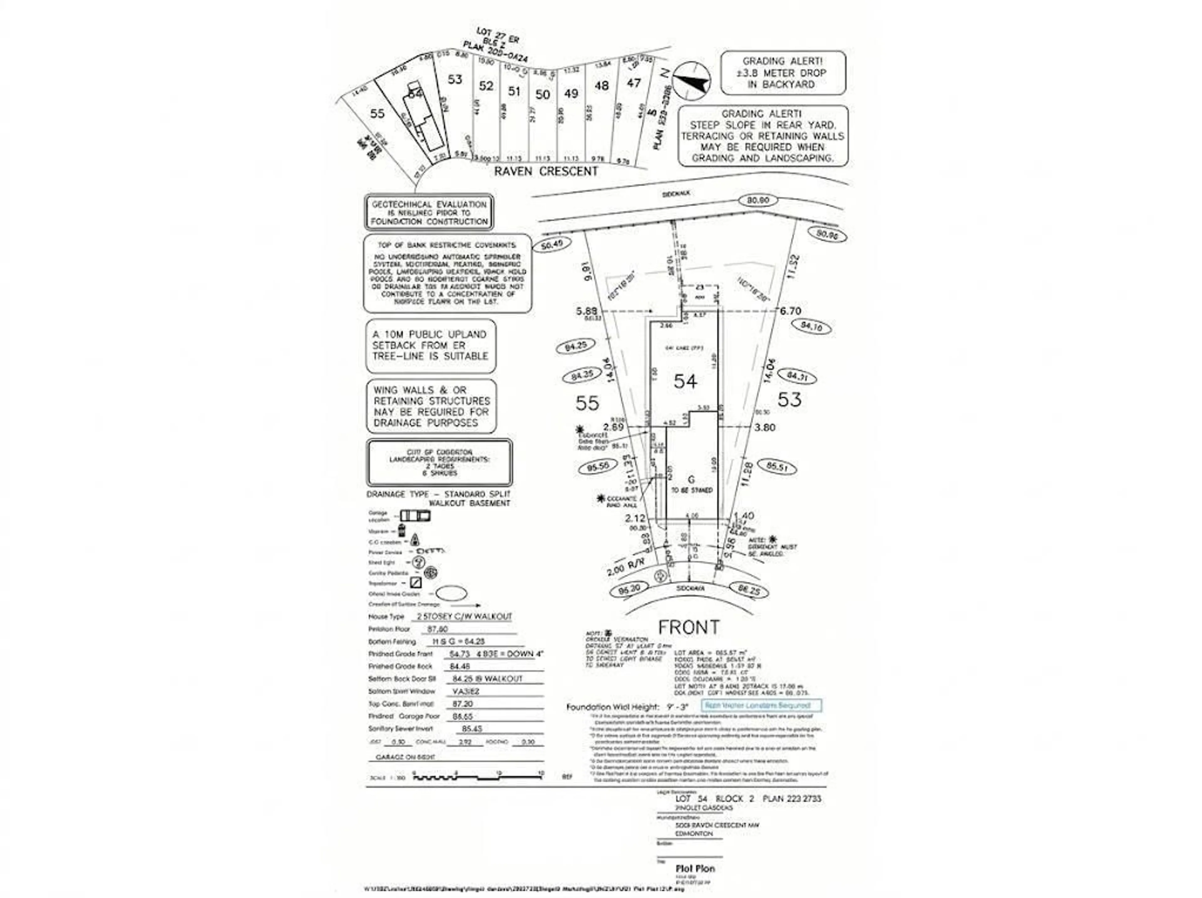 Floor plan for NW - 5823 RAVEN CR, Edmonton Alberta T5S0X8