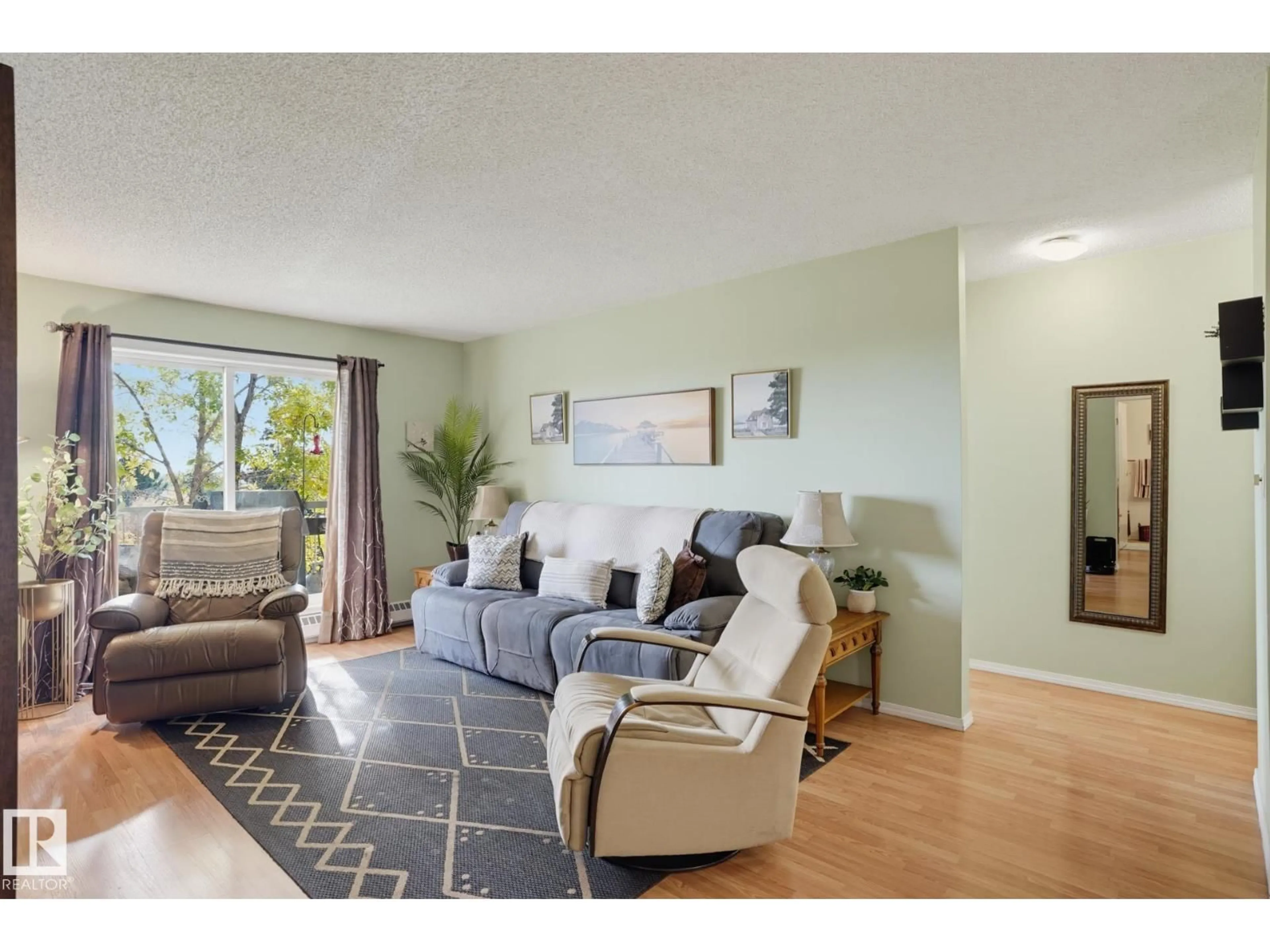 Living room with furniture, unknown for #407 - 18020 95 AV NW, Edmonton Alberta T5T6B2