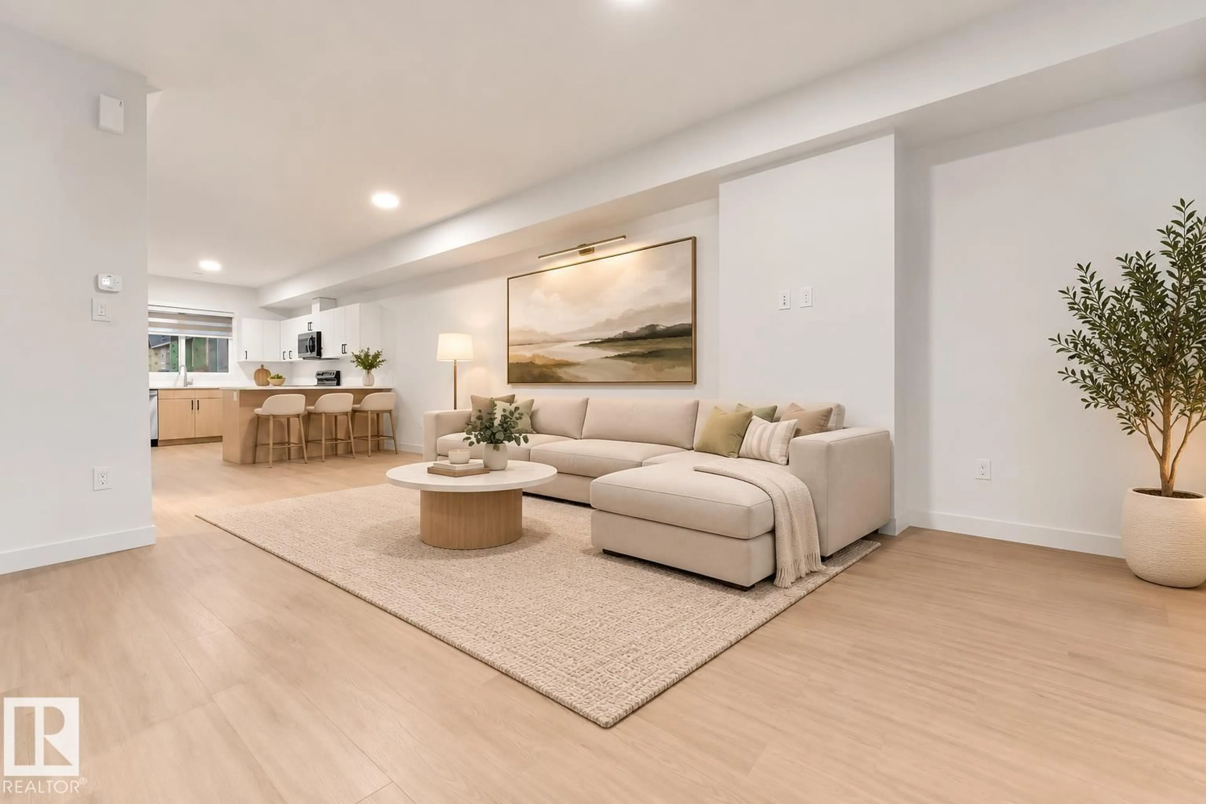 Living room with furniture, unknown for SW - 56 18110 28 AV, Edmonton Alberta T6W5R1