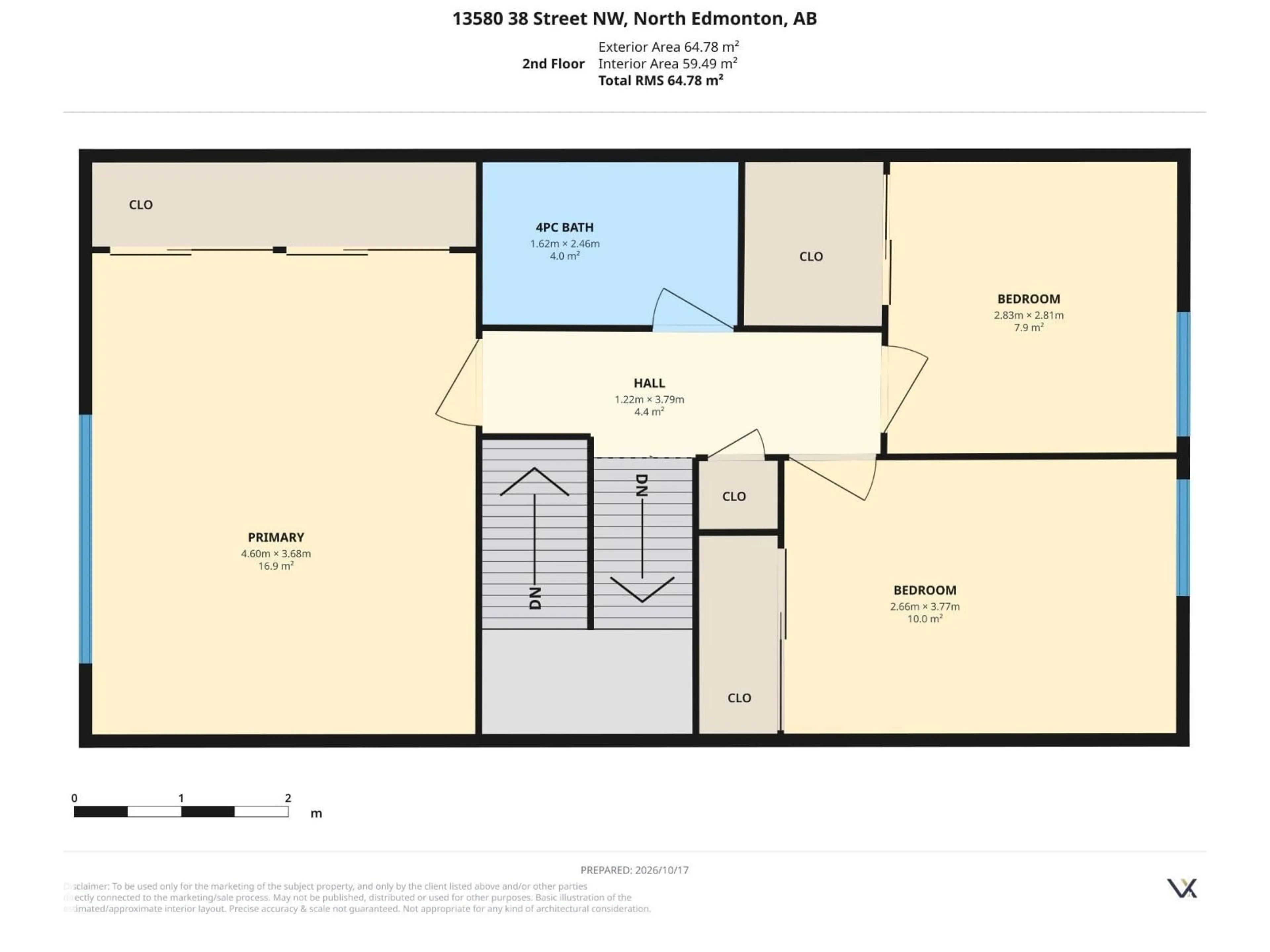 Floor plan for 20 13580 38 ST NW, Edmonton Alberta T5A2W7