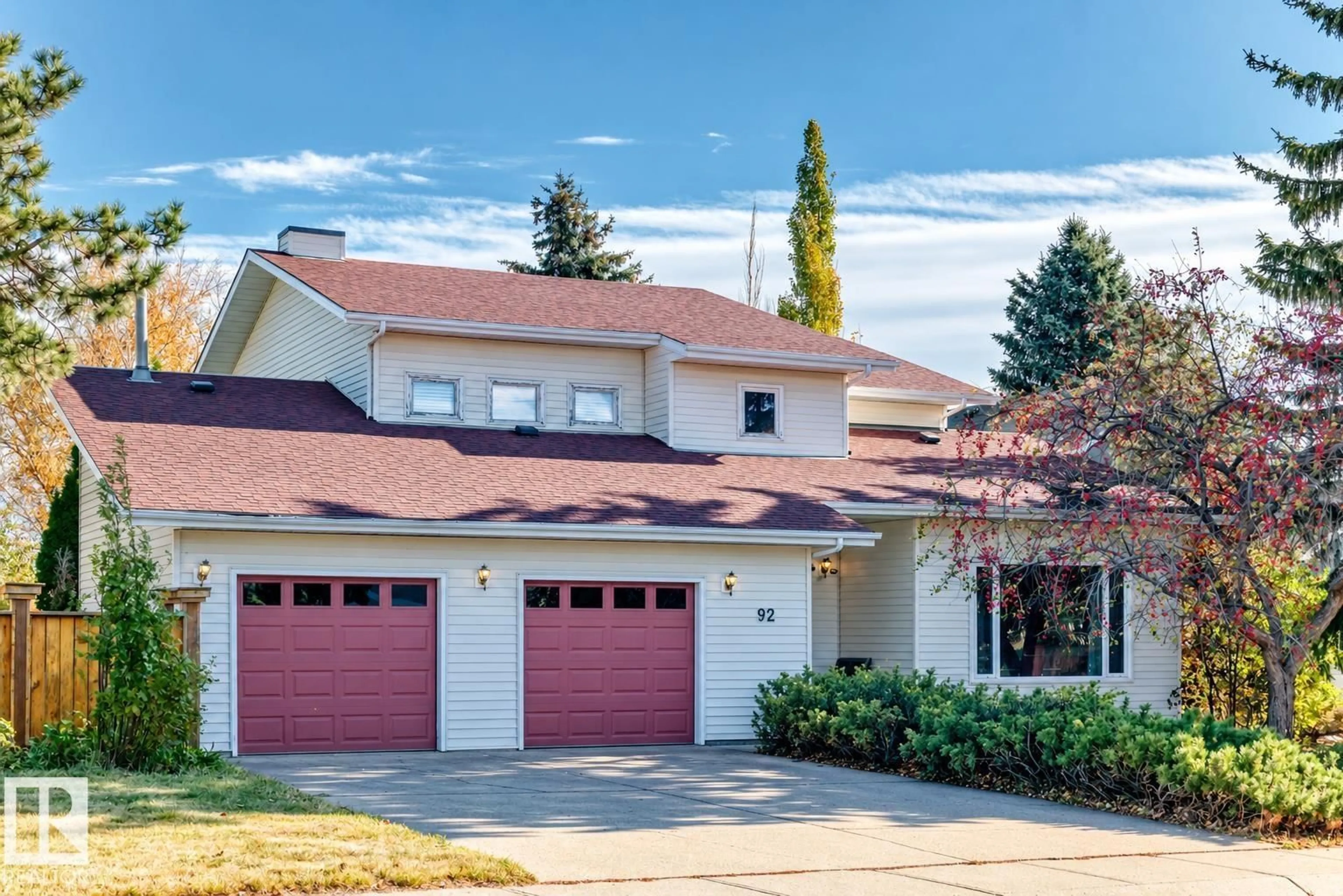 Home with vinyl exterior material, street for 92 HOWSON CR, Edmonton Alberta T5A4T9