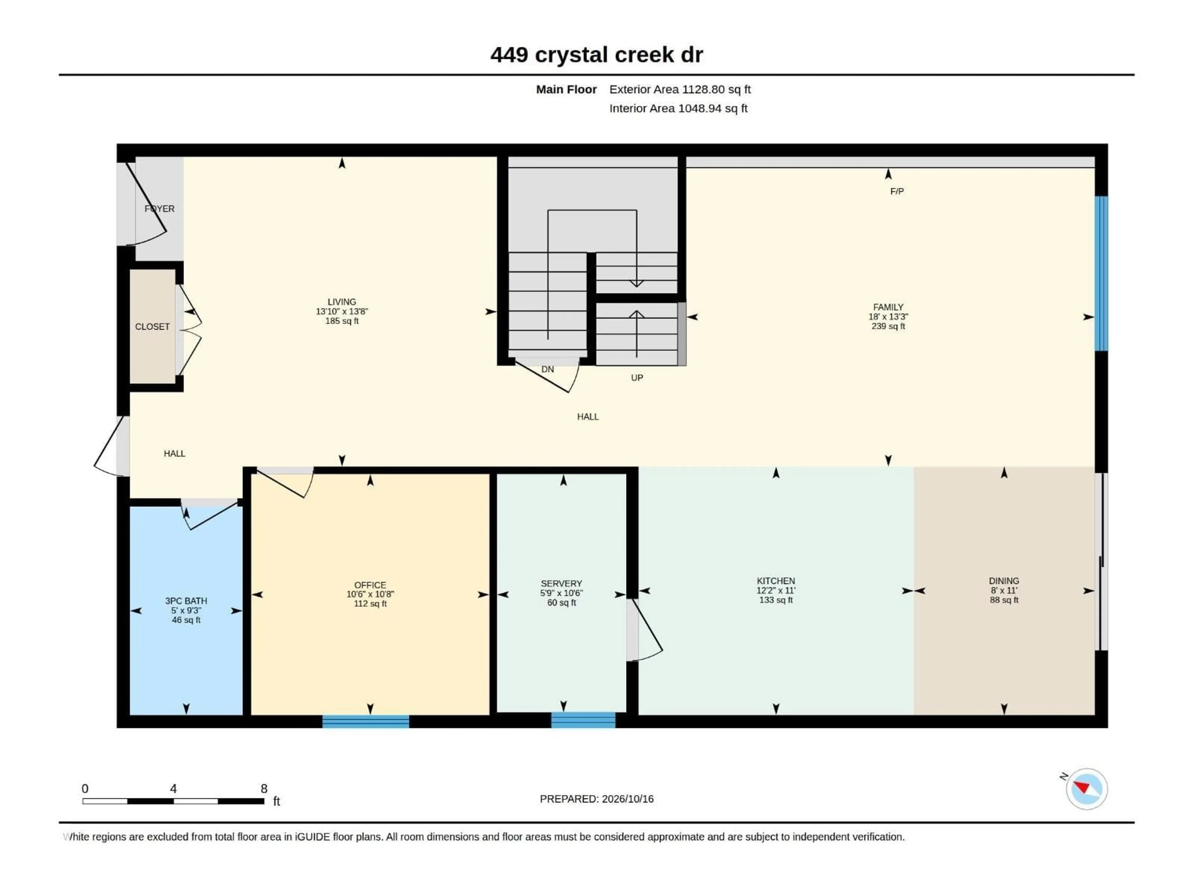Floor plan for 449 CRYSTAL CREEK LINK, Leduc Alberta T9E0X5