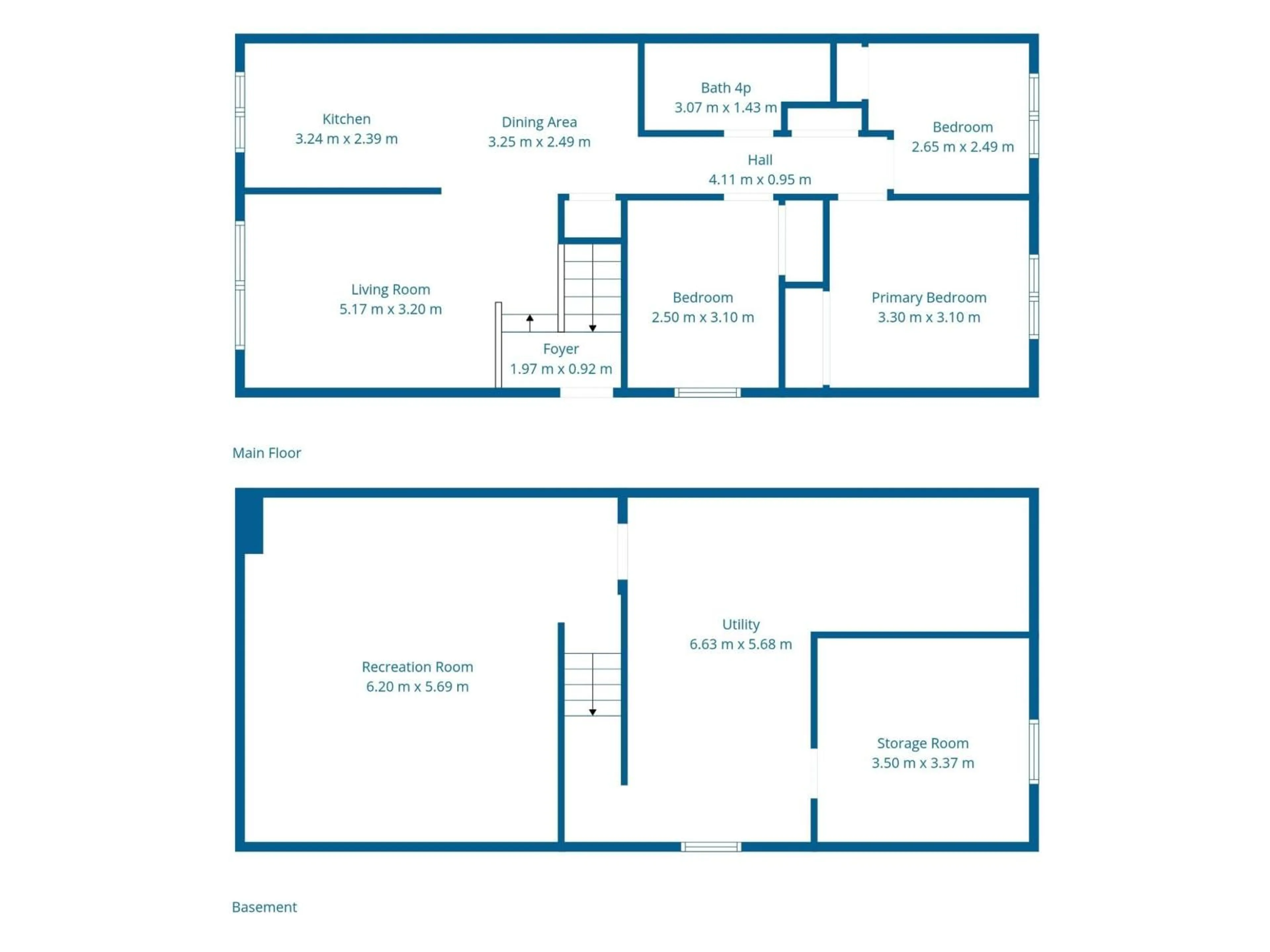 Floor plan for NW - 4514 35A AV, Edmonton Alberta T6L4T1