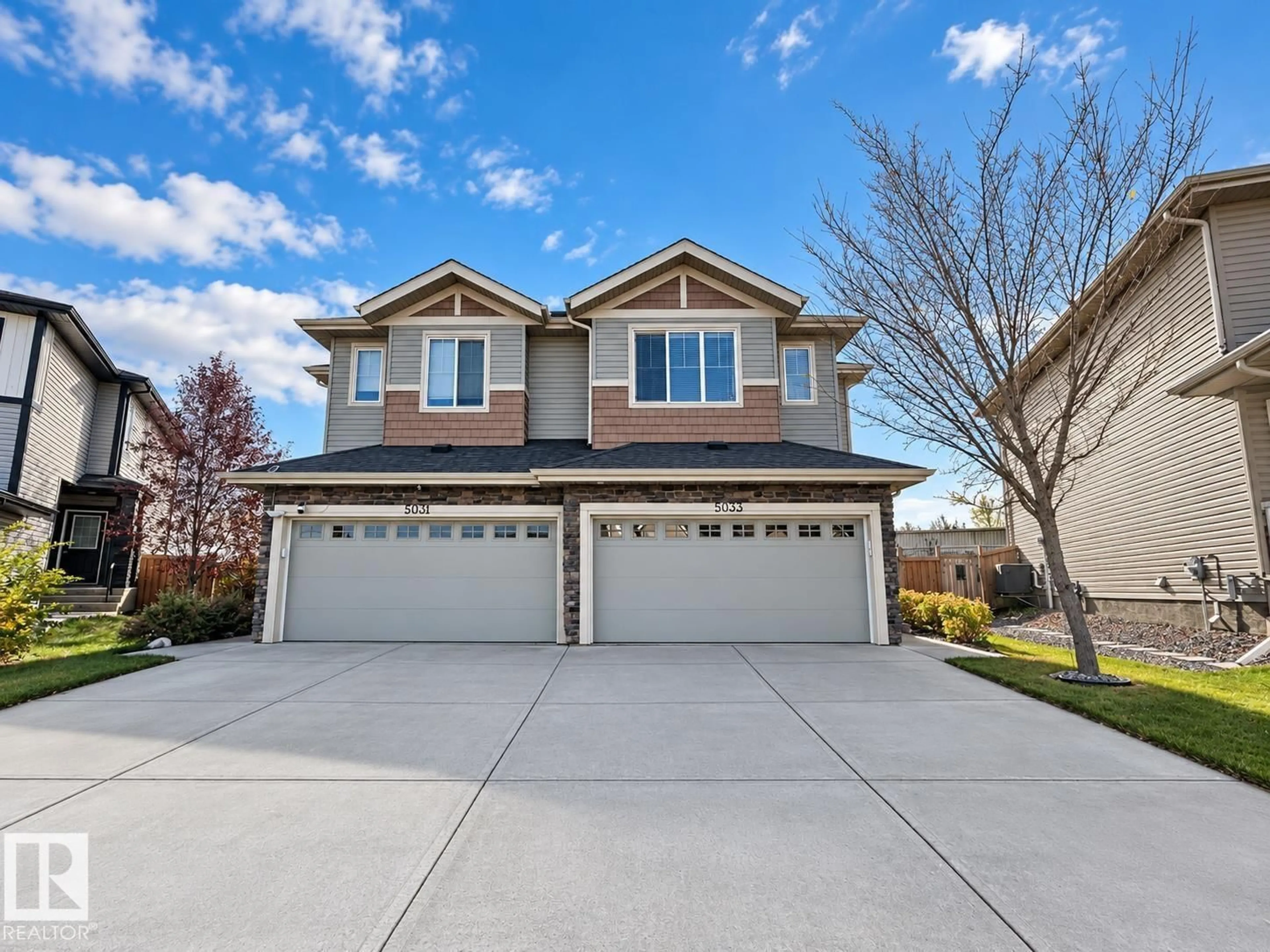 Home with vinyl exterior material, street for 5033 ANDISON CL, Edmonton Alberta T6W3T4