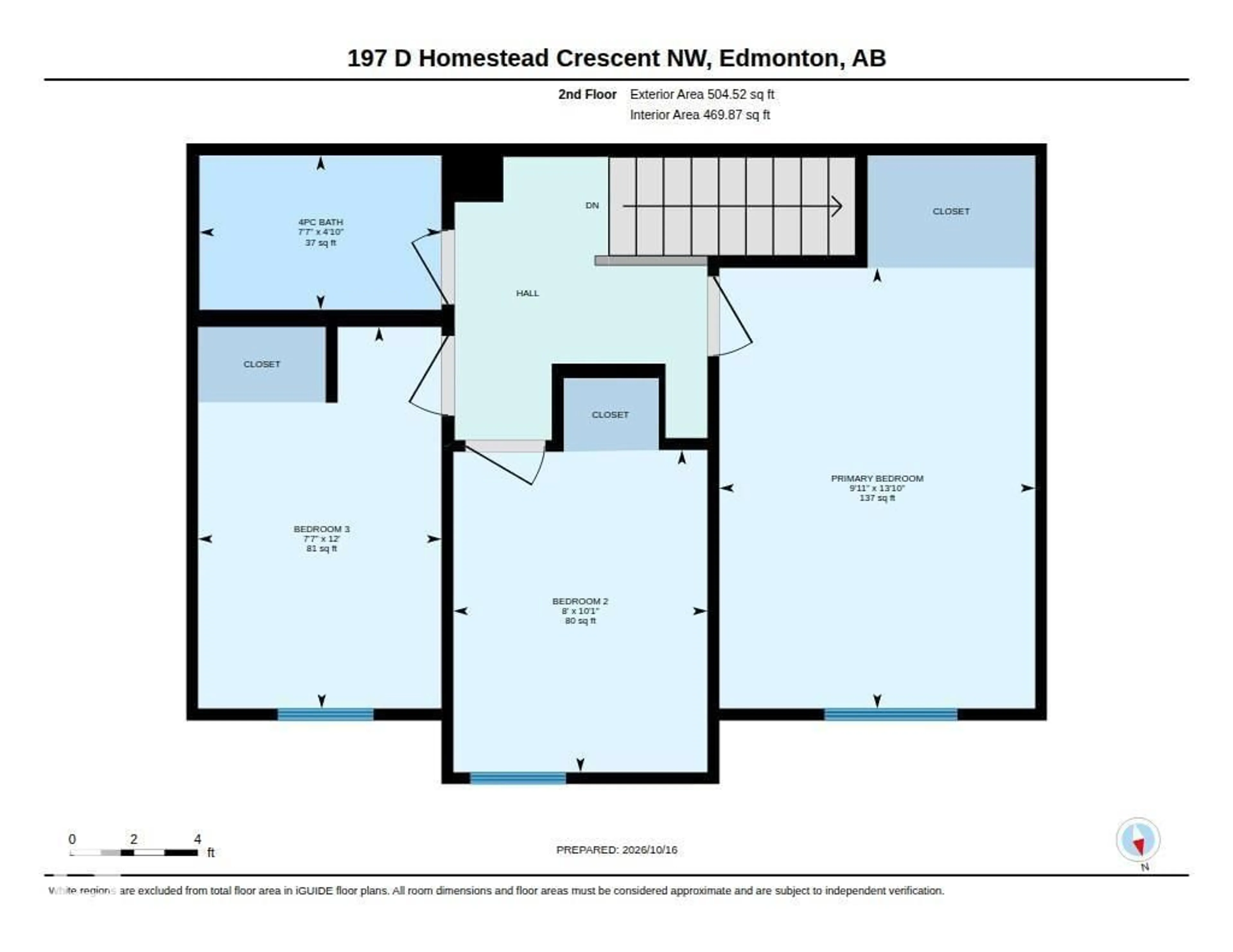 Floor plan for 197D HOMESTEAD CR, Edmonton Alberta T5A2Y2