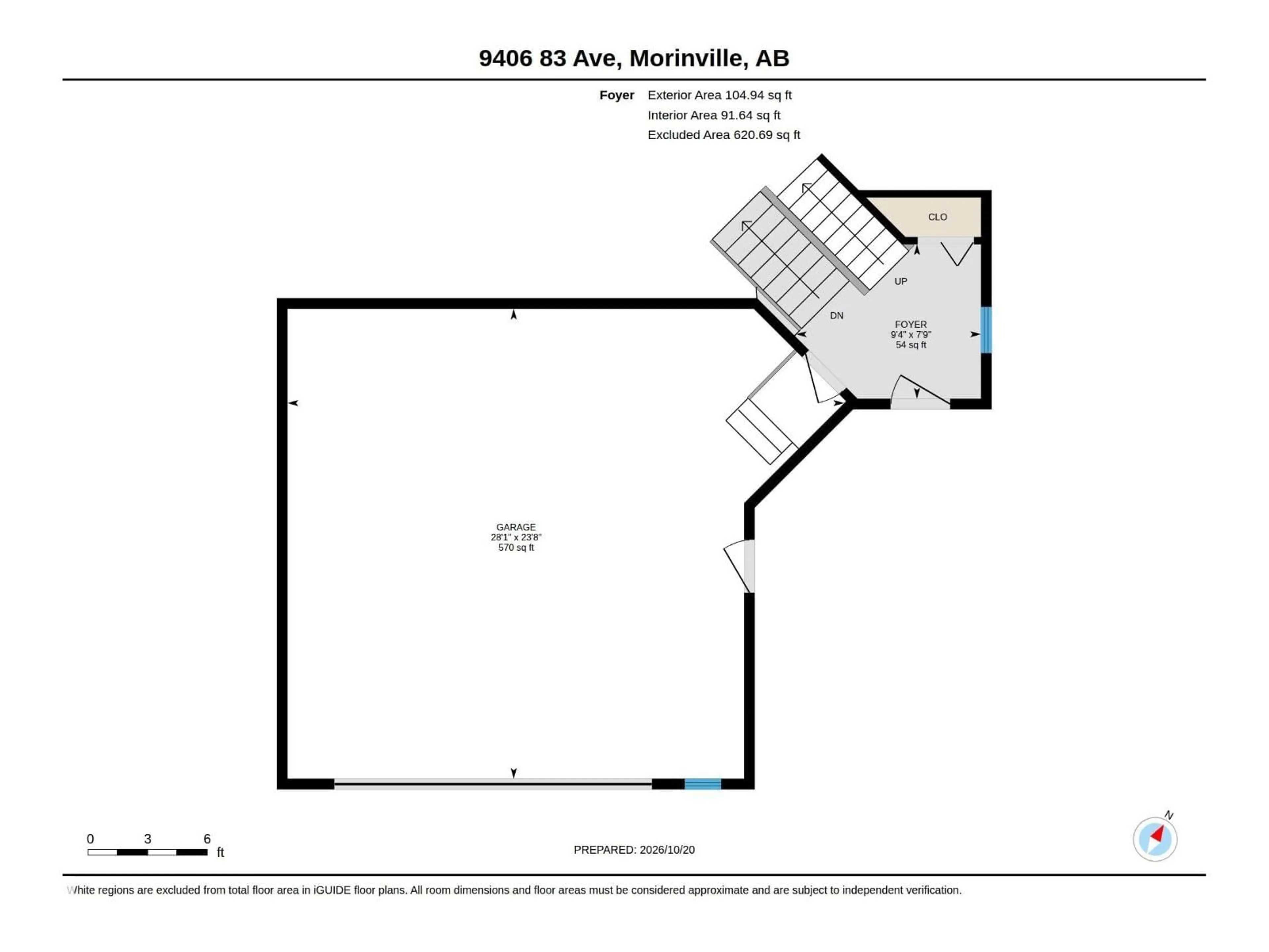 Floor plan for 9406 83 AV, Morinville Alberta T8R0A8