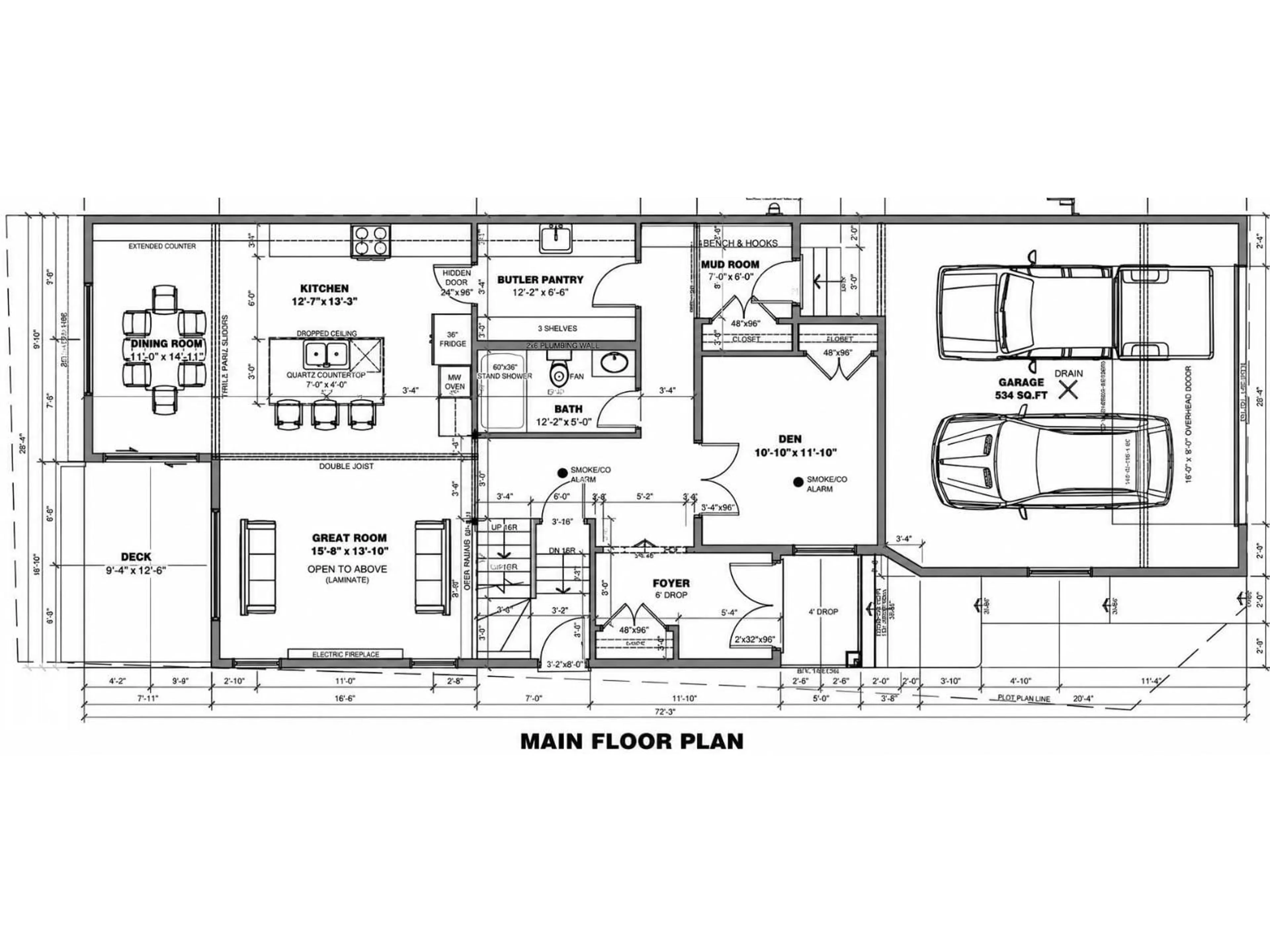 Floor plan for 6941 176A AVE, Edmonton Alberta T5Z0W8