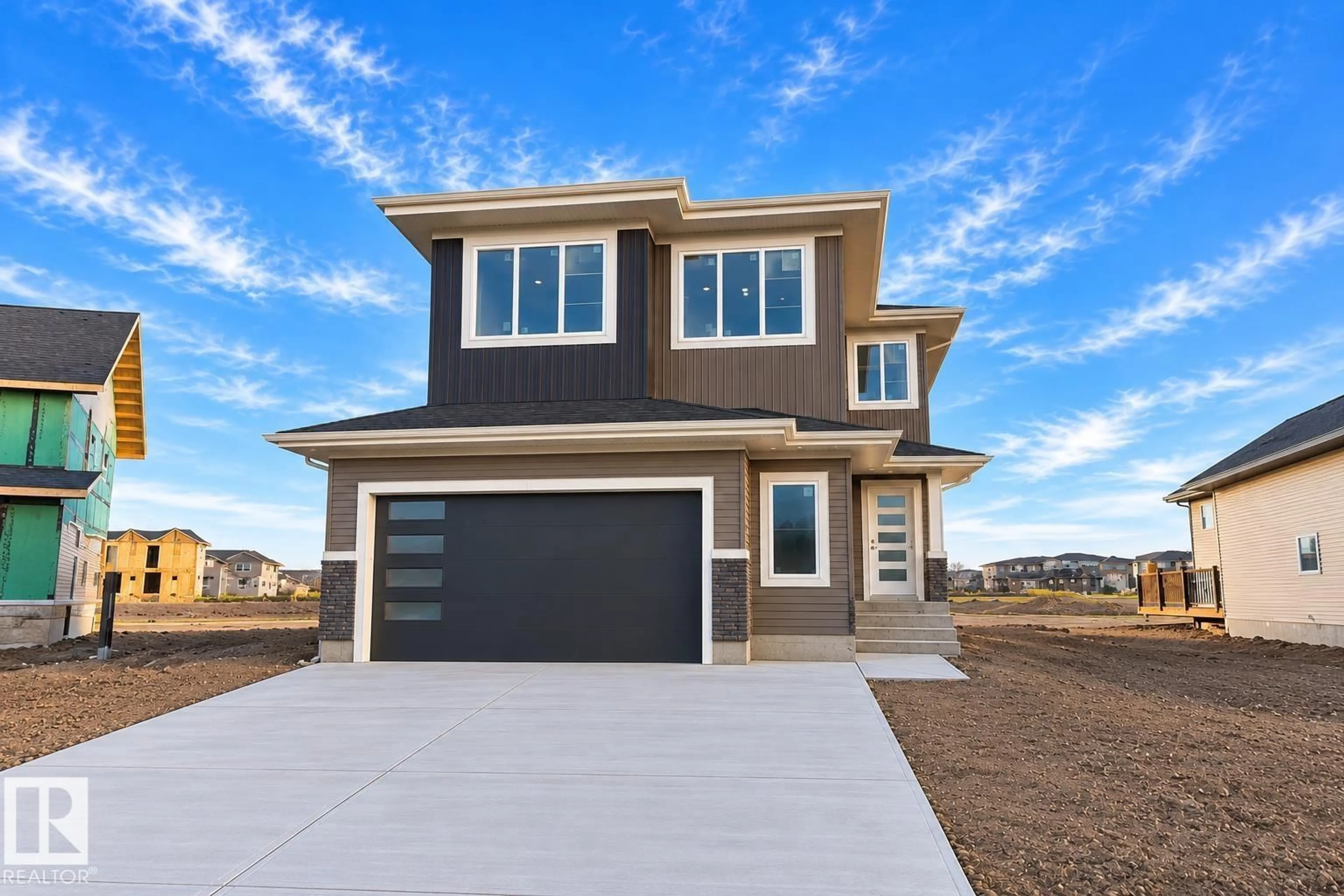 Home with vinyl exterior material, street for 17419 69 ST, Edmonton Alberta T5Z0Y7