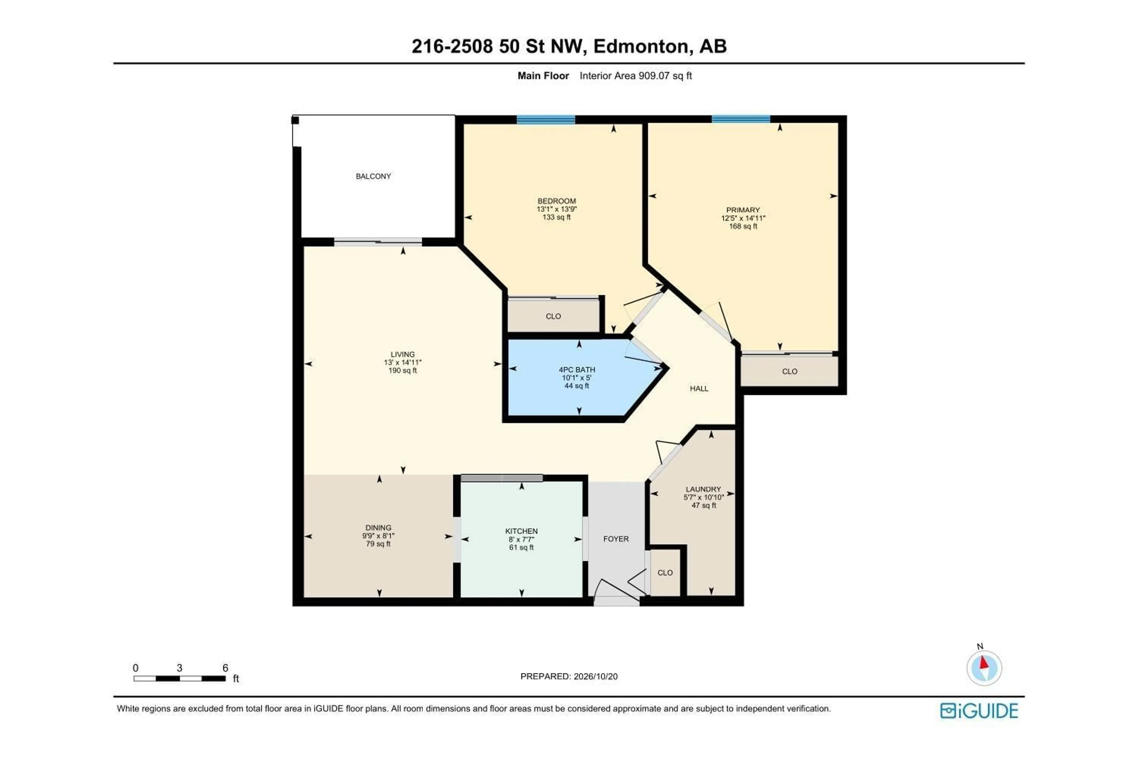 Floor plan for #216 - 2508 50 ST NW, Edmonton Alberta T6L6X9