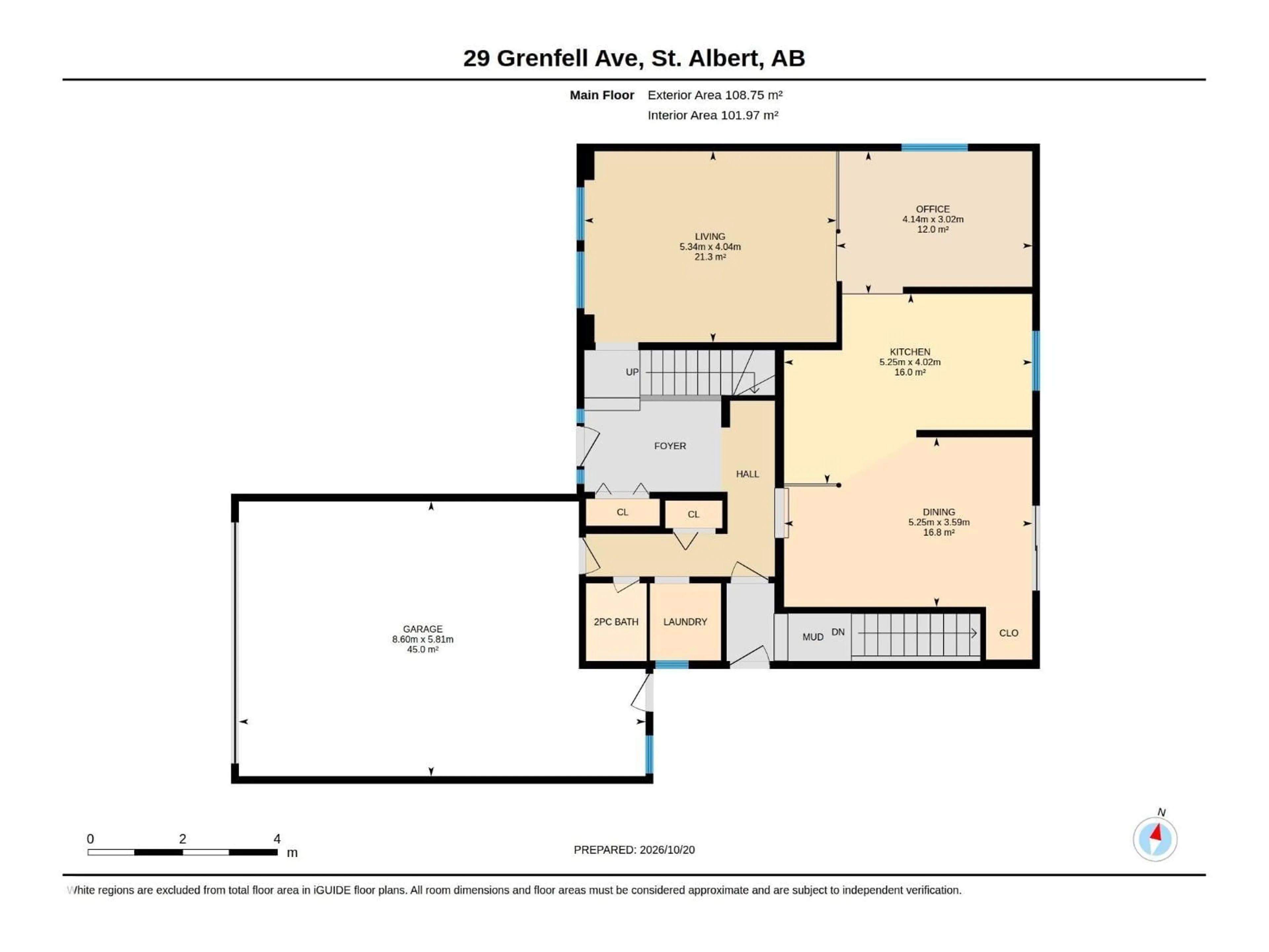 Floor plan for 29 GRENFELL AV, St. Albert Alberta T8N1S3